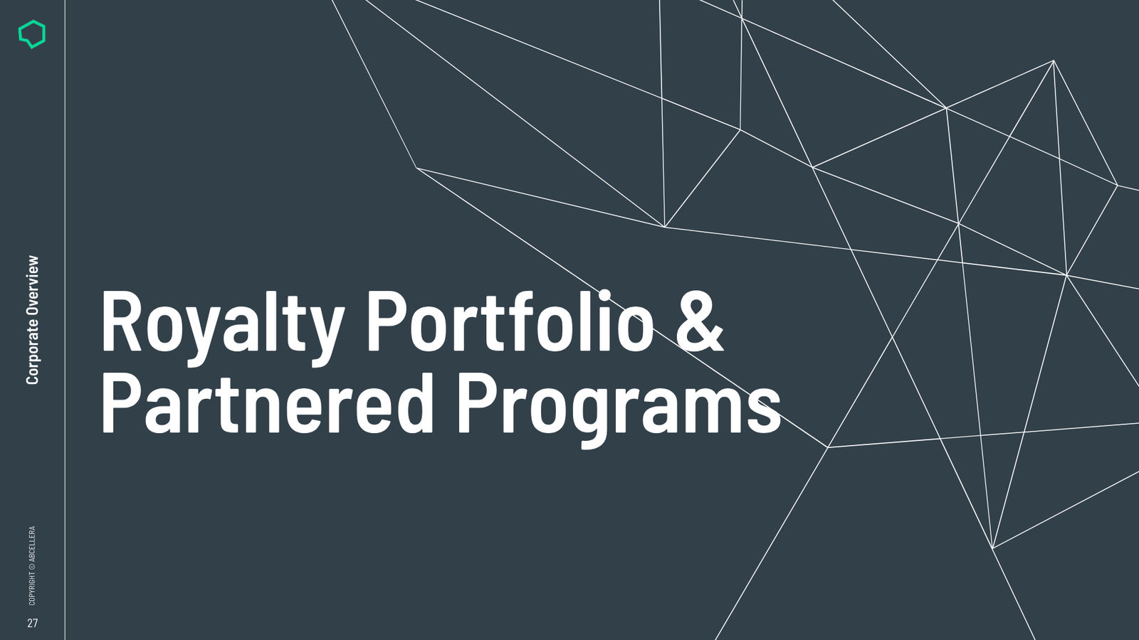 AbCellera Corporate Overview — slide 27 of 32