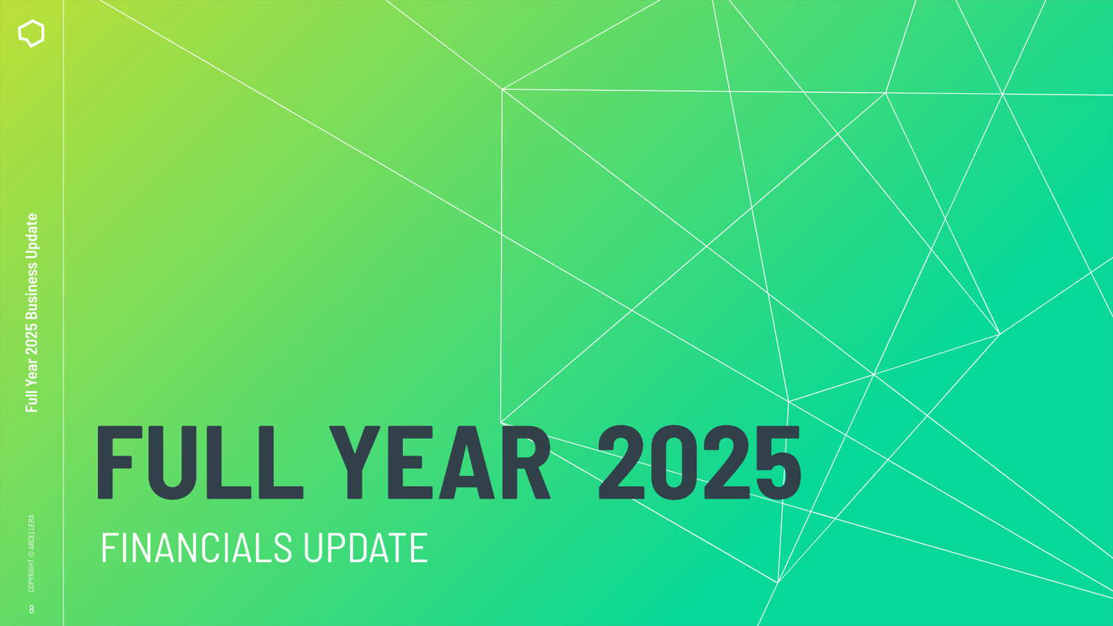 Full Year 2025 Business Update — slide 8 of 15