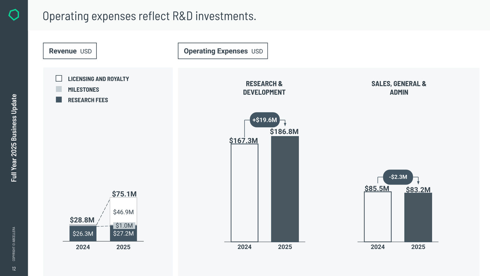 Full Year 2025 Business Update — slide 12 of 15