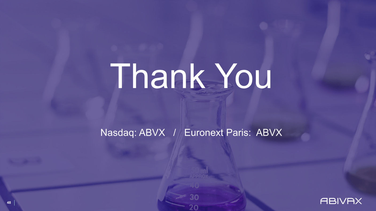 Corporate Presentation — slide 48 of 48
