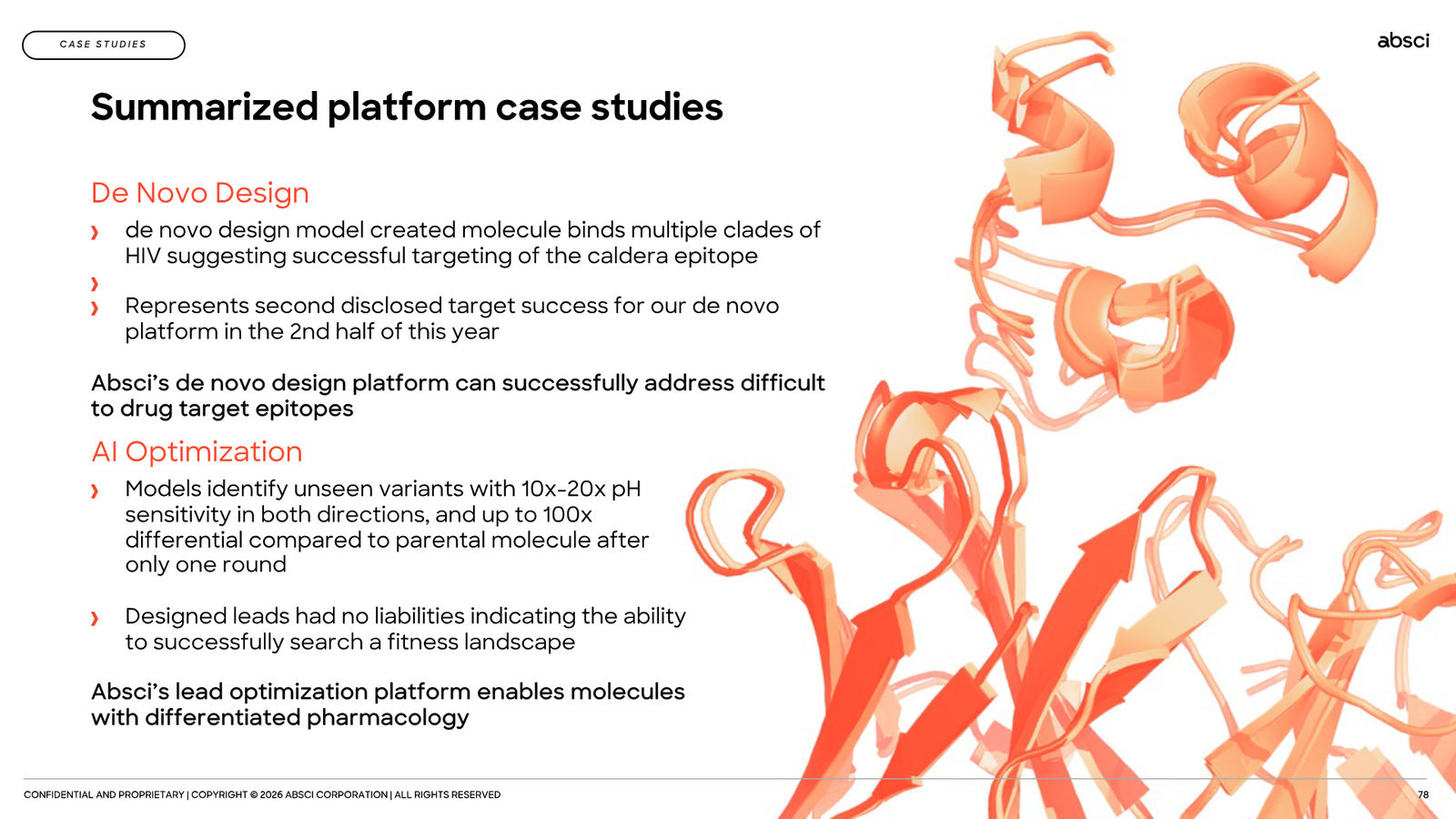 Corporate Presentation March 2026 — Generative AI Drug Creation — slide 78 of 79