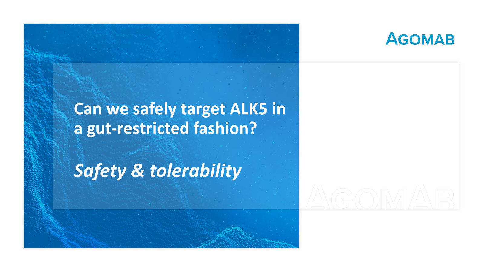 Agomab Investor Presentation — slide 16 of 50