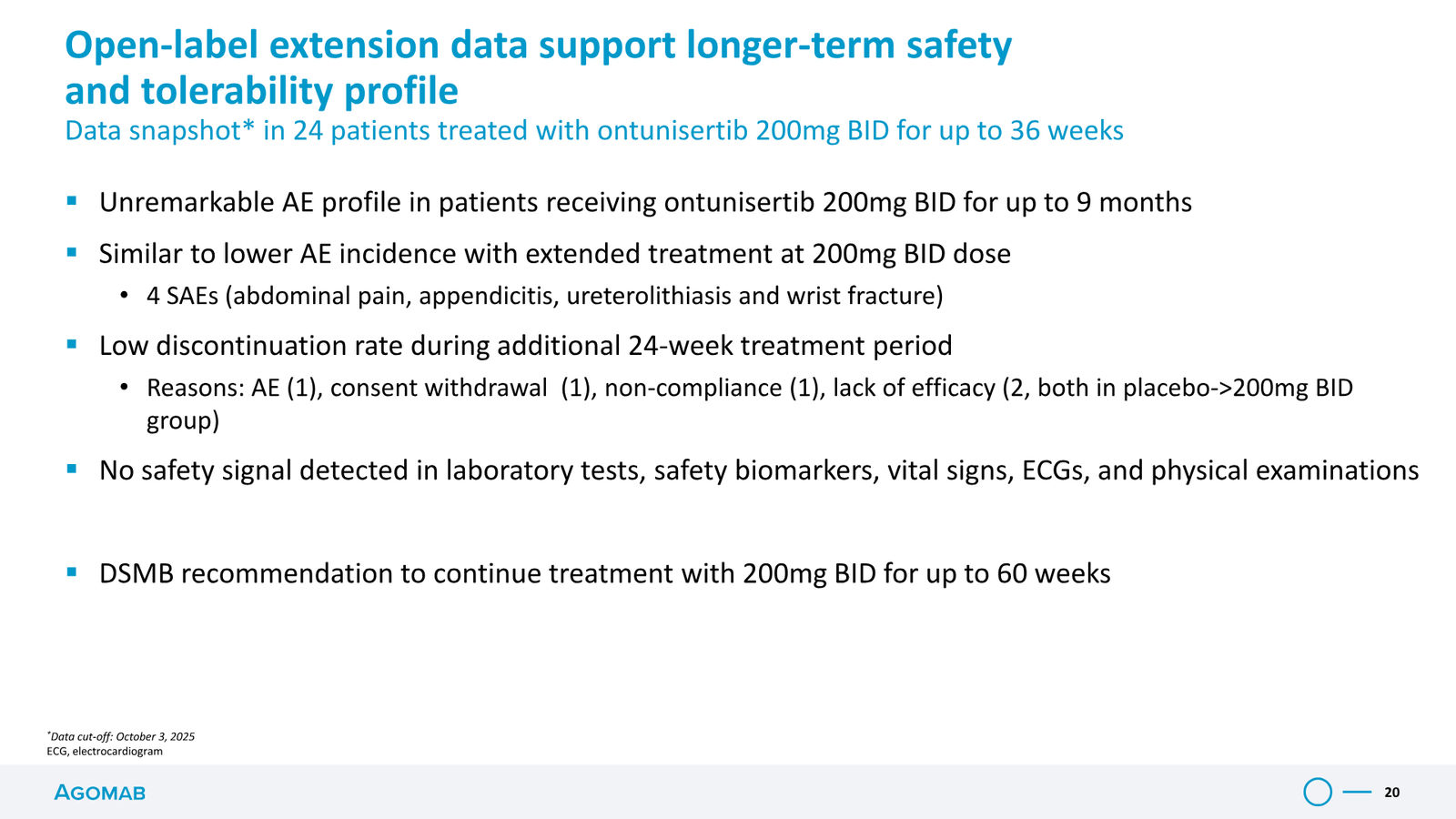 Agomab Investor Presentation — slide 20 of 50