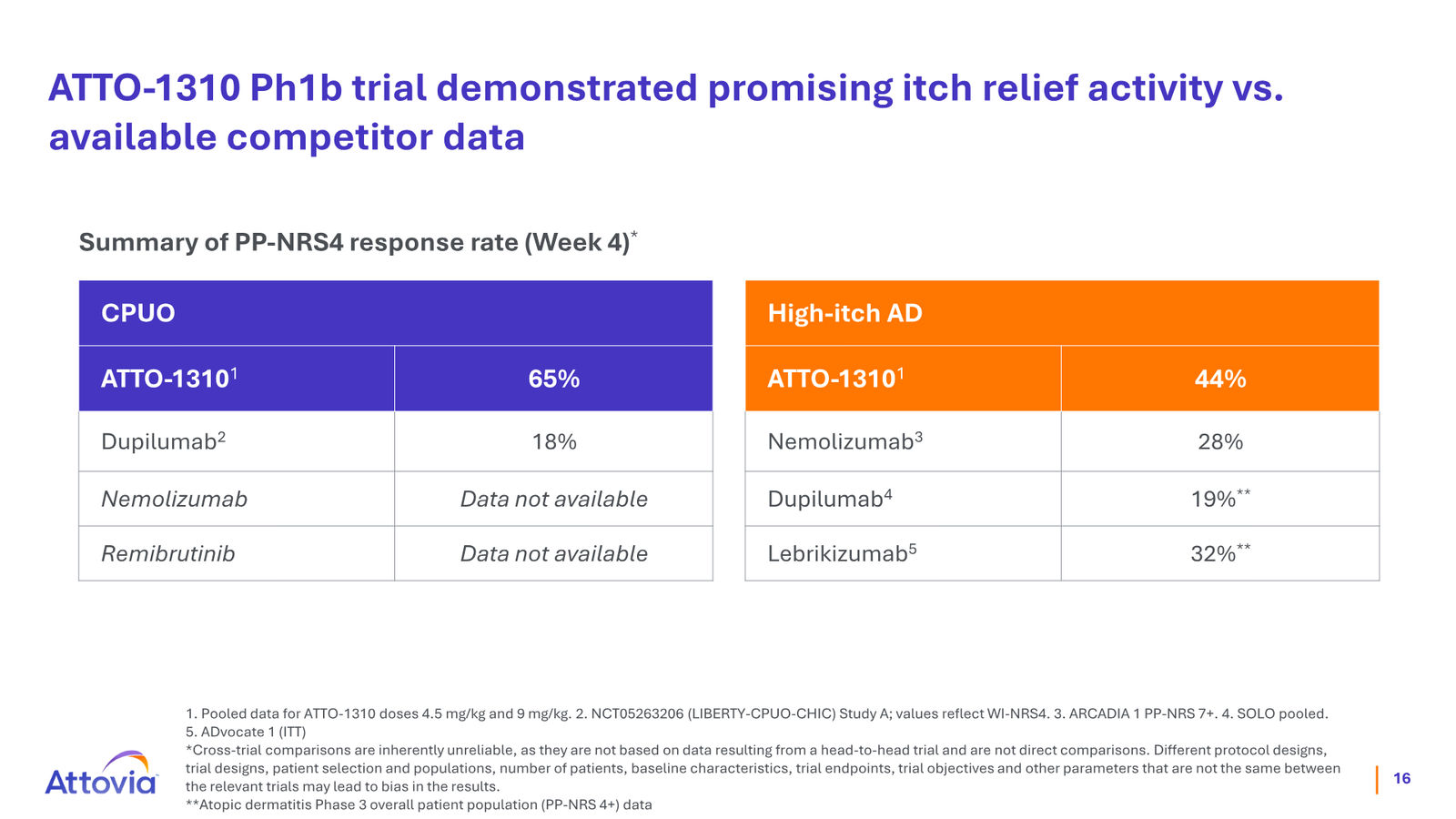 Attovia Corporate Presentation — slide 16 of 28
