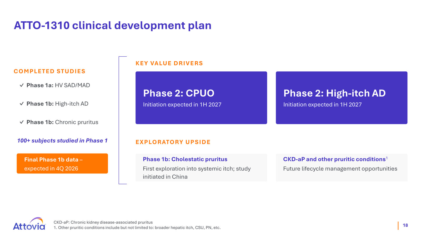 Attovia Corporate Presentation — slide 18 of 28