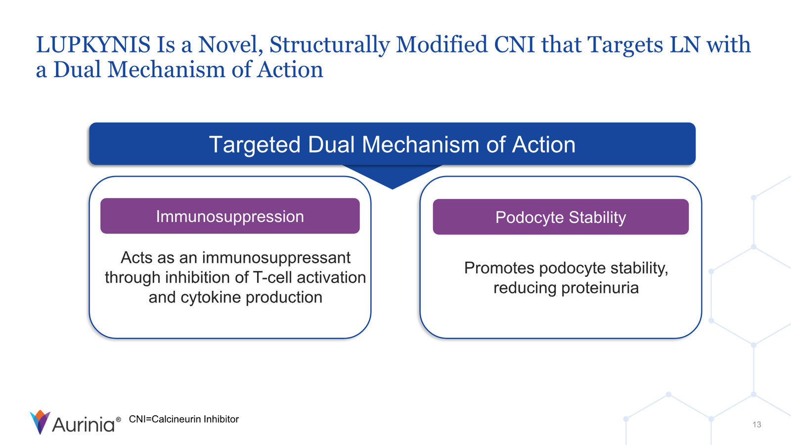 Aurinia Corporate Presentation February 2026 — slide 13 of 31