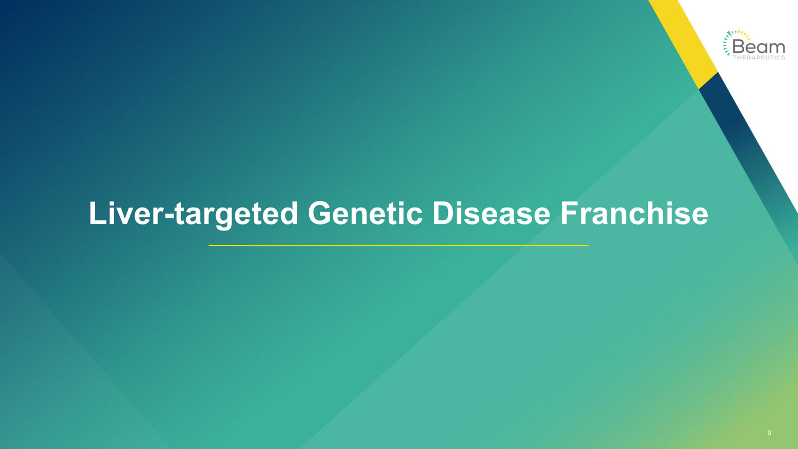 Beam Therapeutics Corporate Presentation — slide 9 of 27