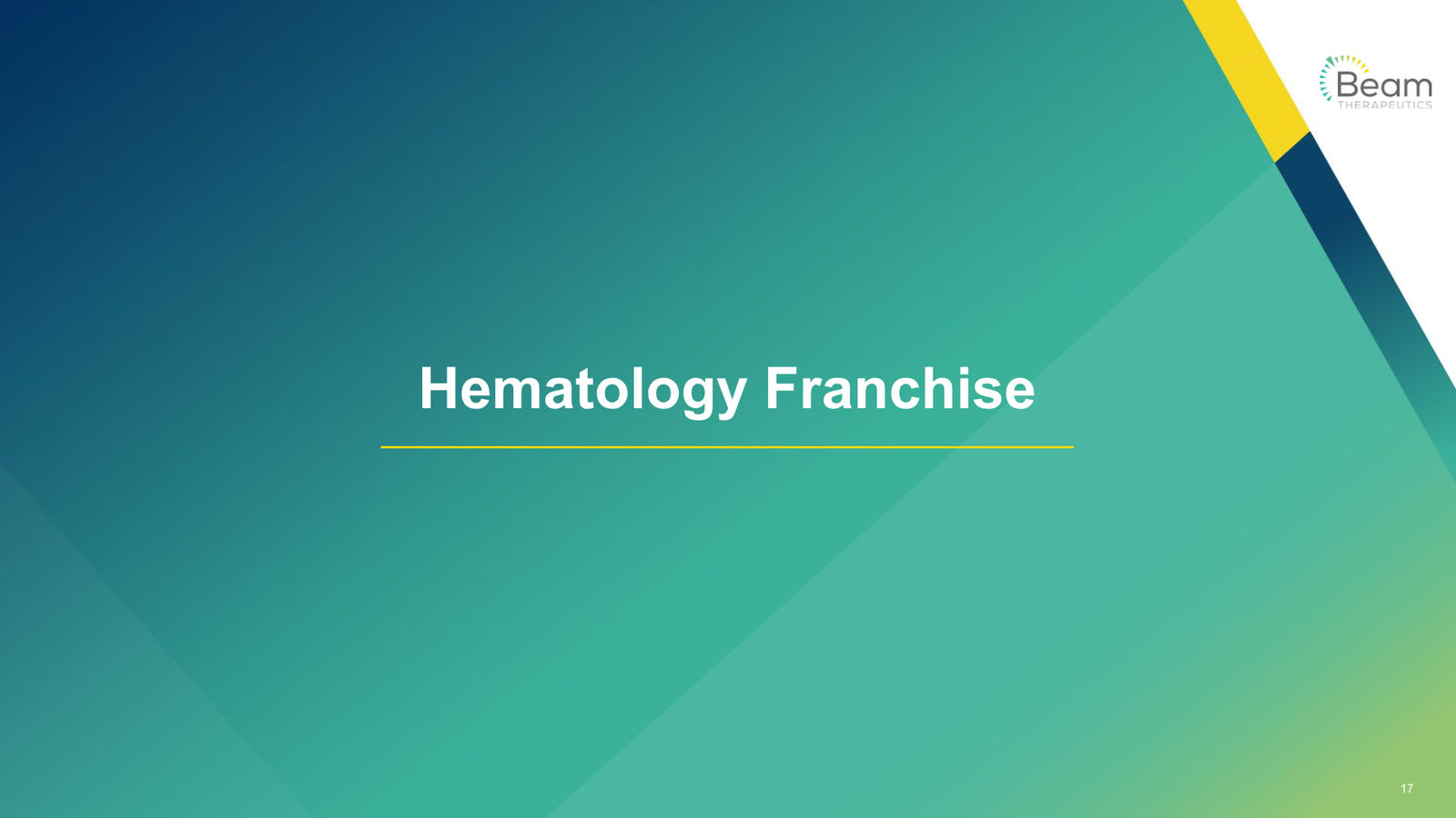 Beam Therapeutics Corporate Presentation — slide 17 of 27