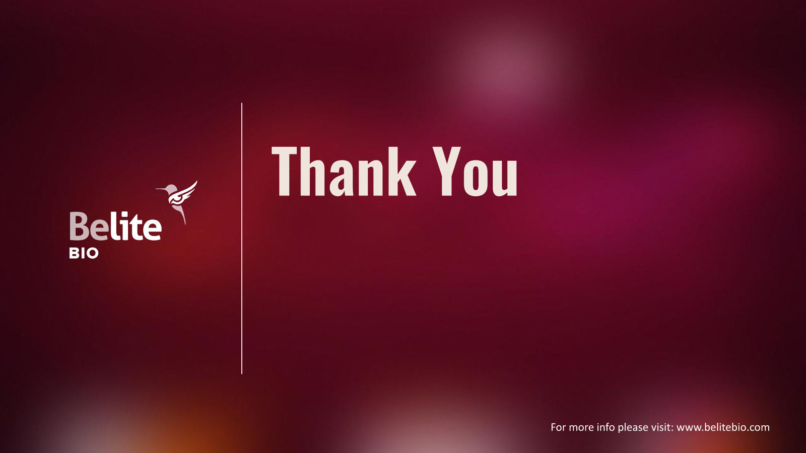 Belite Bio Corporate Presentation — April 2026 — slide 32 of 32
