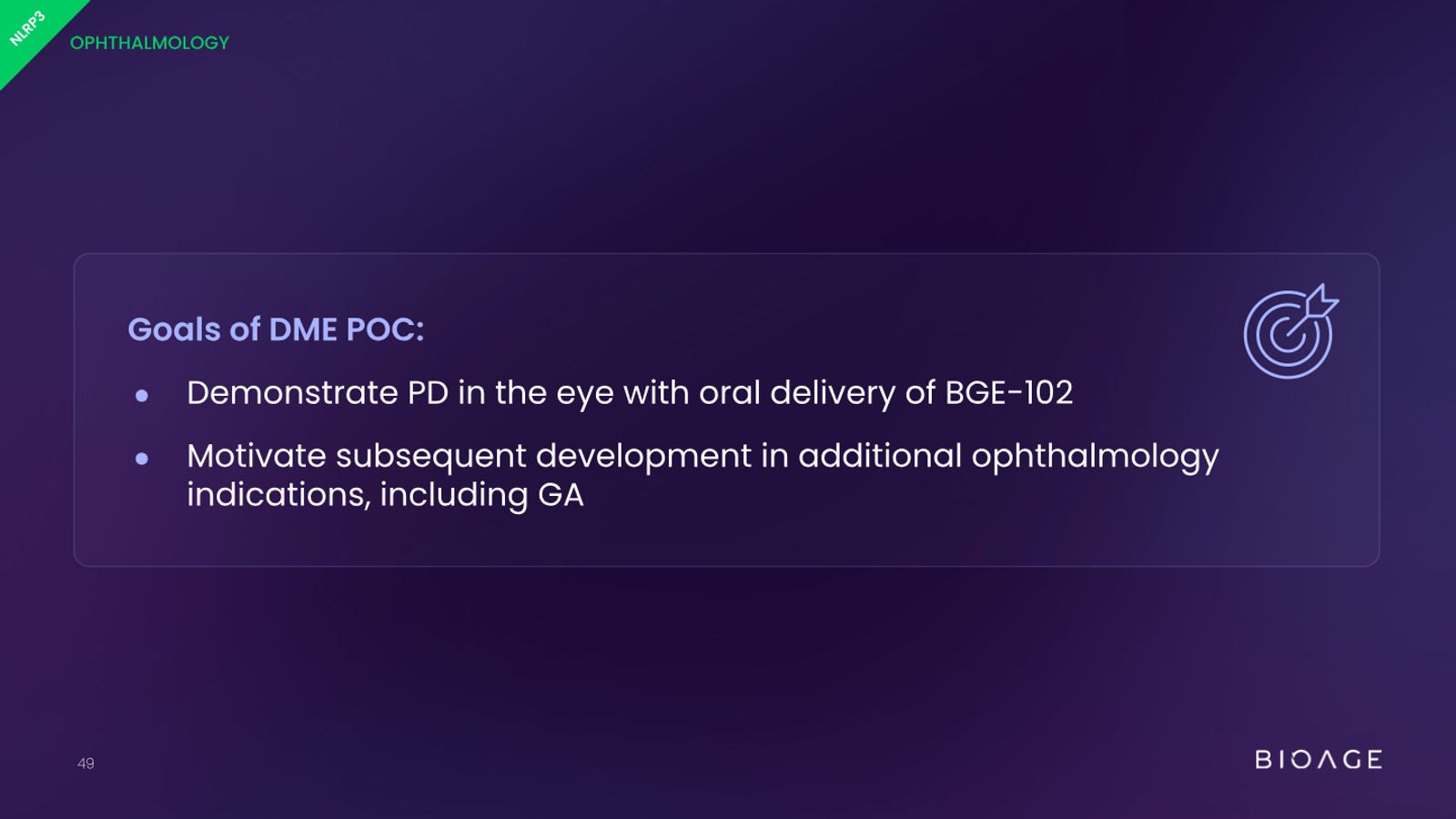 BioAge Labs Corporate Presentation — slide 49 of 62