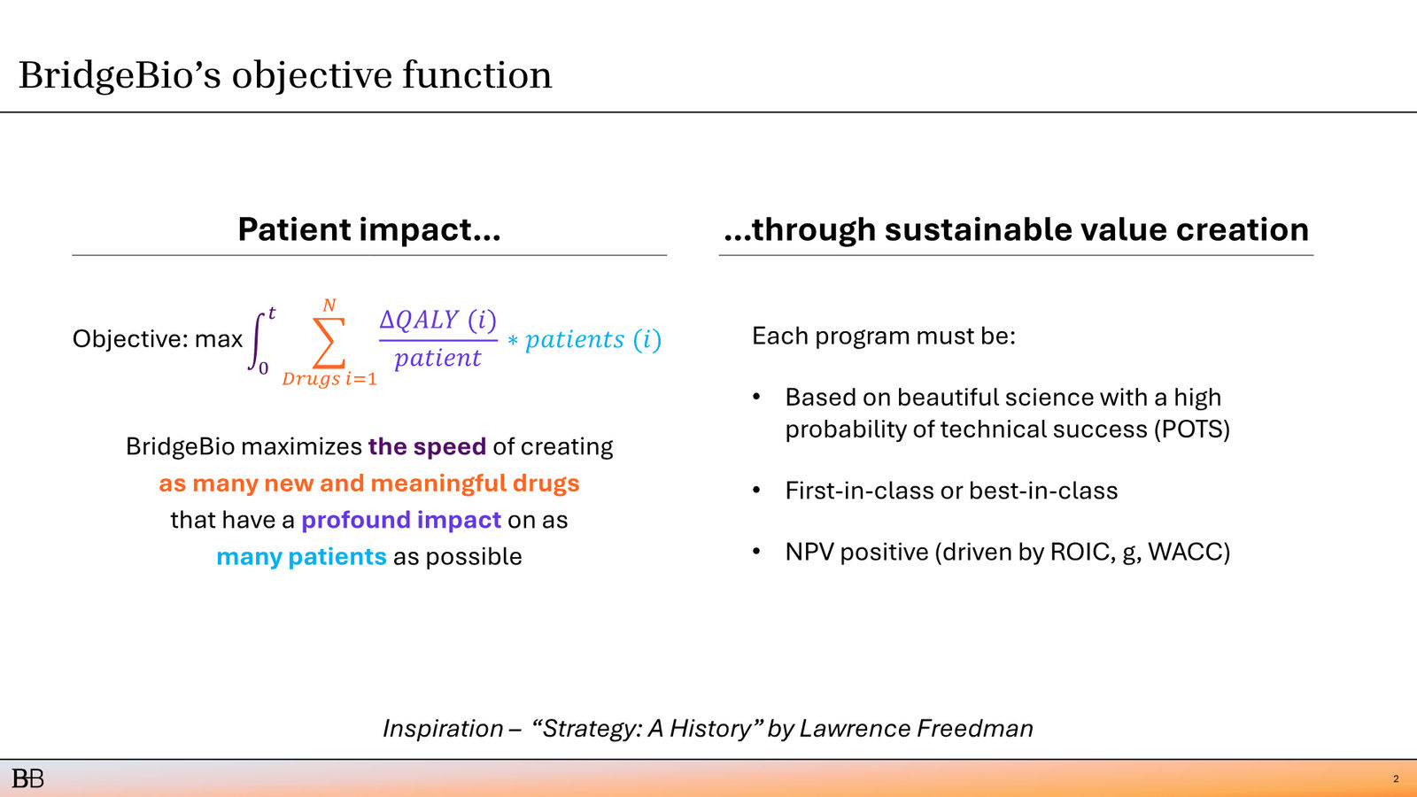BridgeBio Corporate Presentation February 2026 — slide 3 of 92