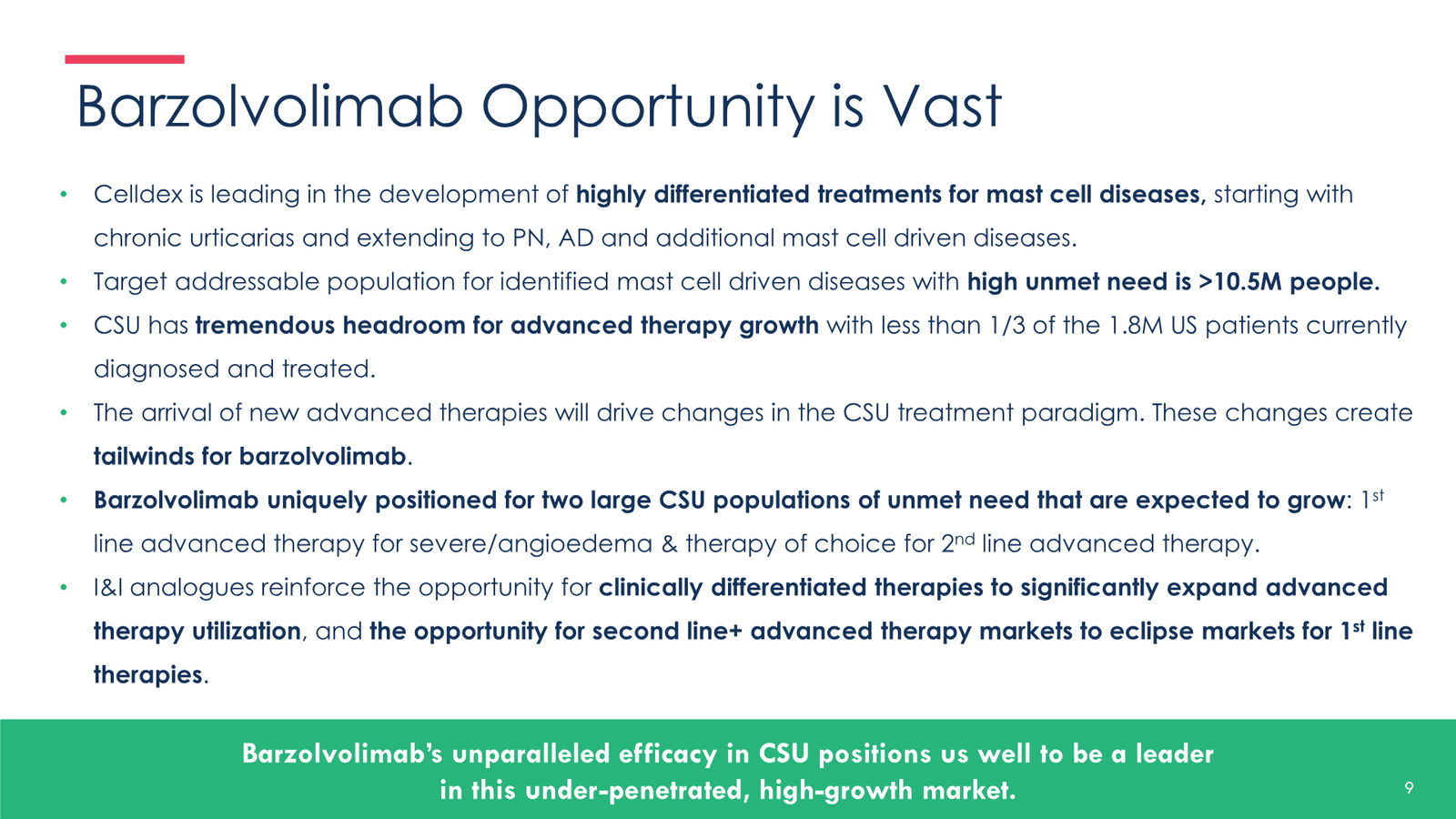 Pioneering new horizons in immunology to deliver life-changing therapies — slide 9 of 59