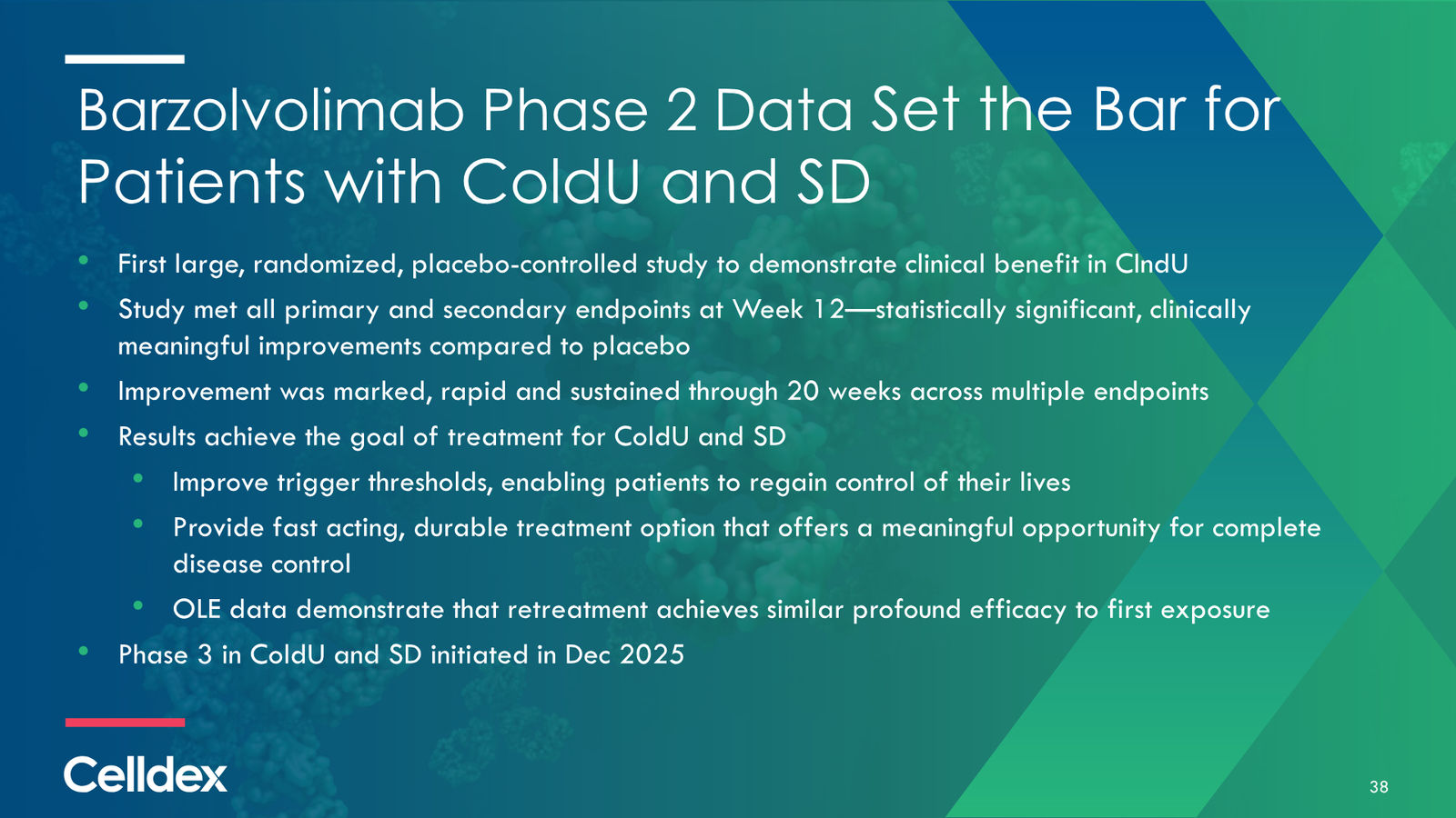 Pioneering new horizons in immunology to deliver life-changing therapies — slide 38 of 59