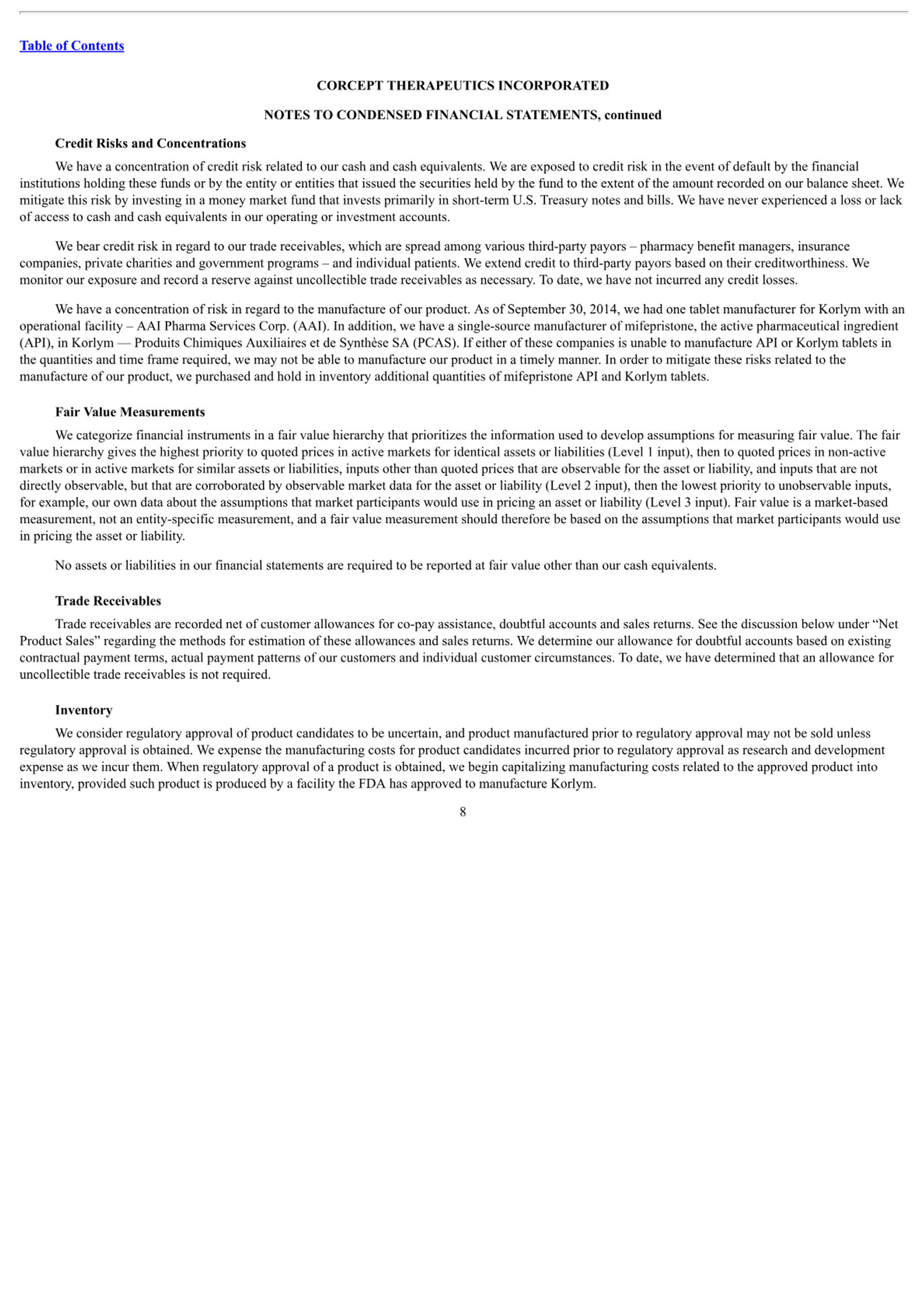 Corcept Therapeutics Corporate Presentation — slide 8 of 52
