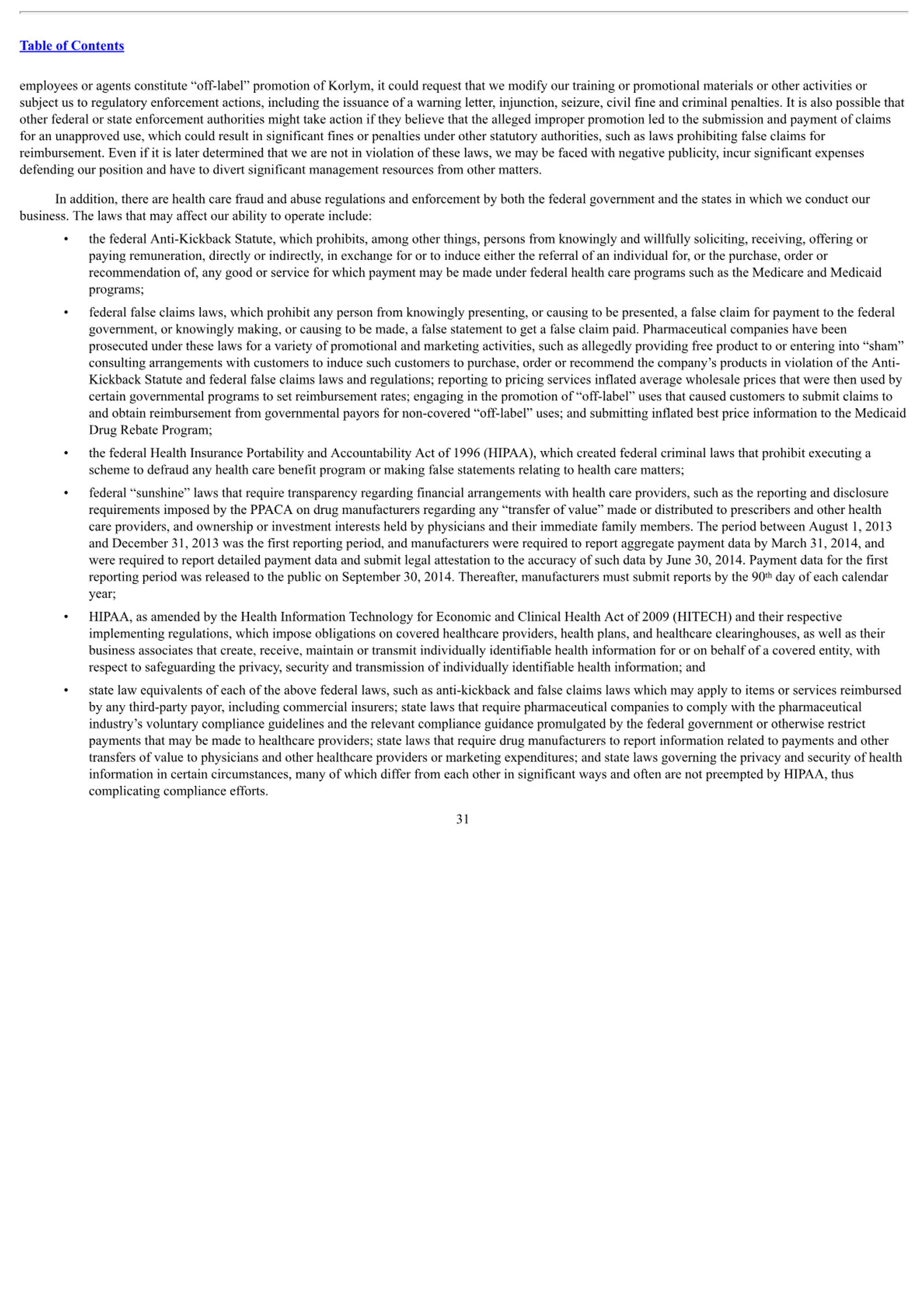 Corcept Therapeutics Corporate Presentation — slide 31 of 52
