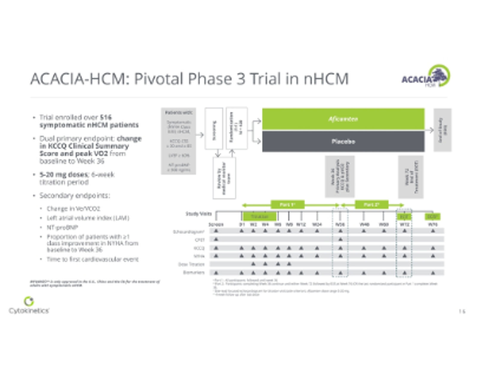 Cytokinetics Corporate Presentation May 2026 — slide 16 of 37
