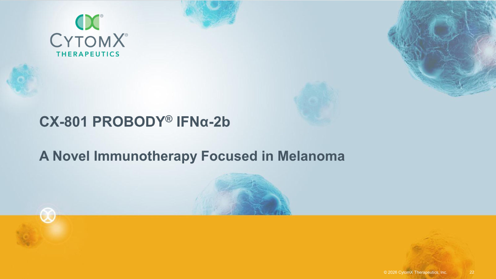 CytomX Therapeutics JP Morgan 2026 — slide 22 of 32