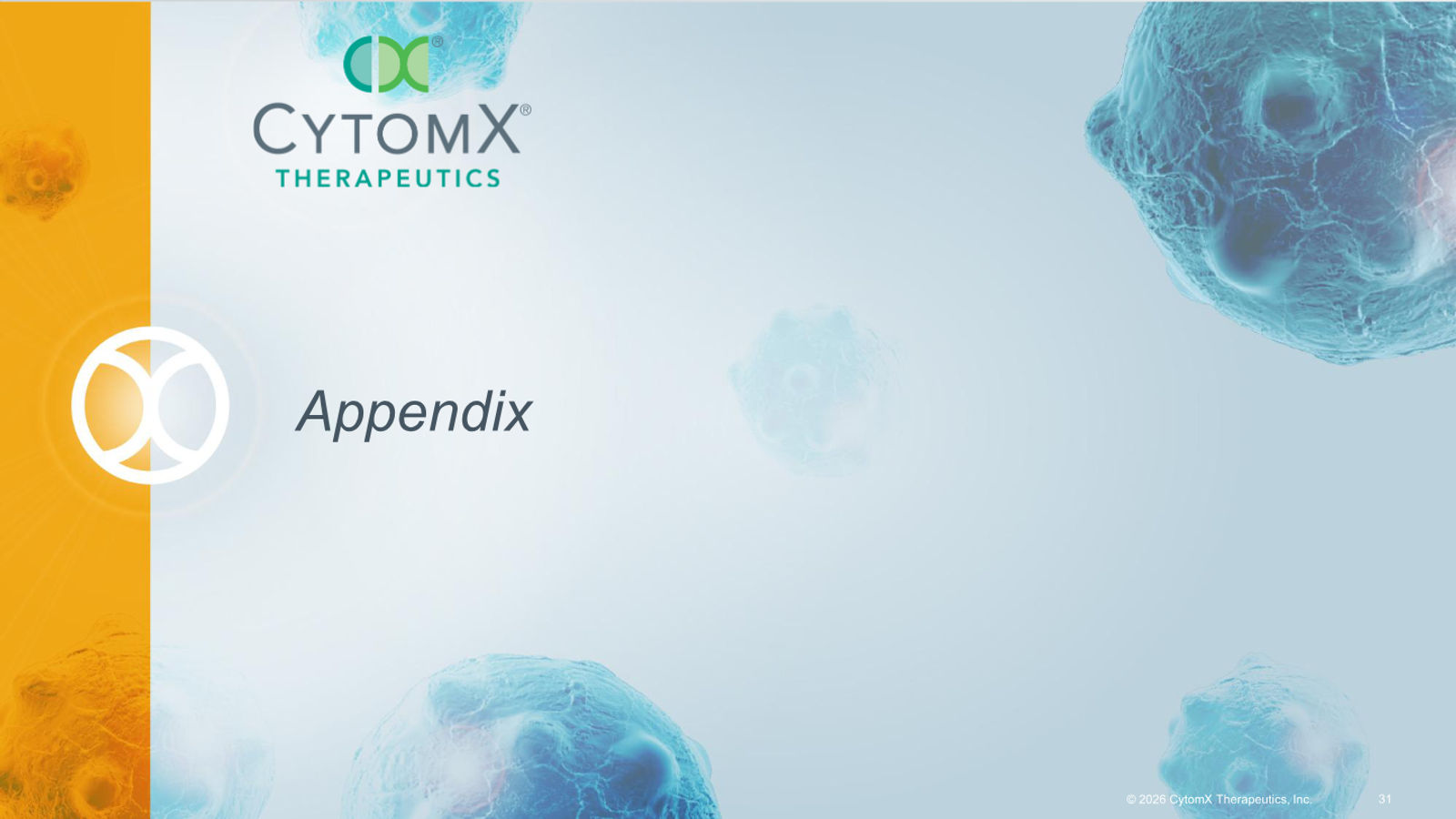 CytomX Therapeutics JP Morgan 2026 — slide 31 of 32