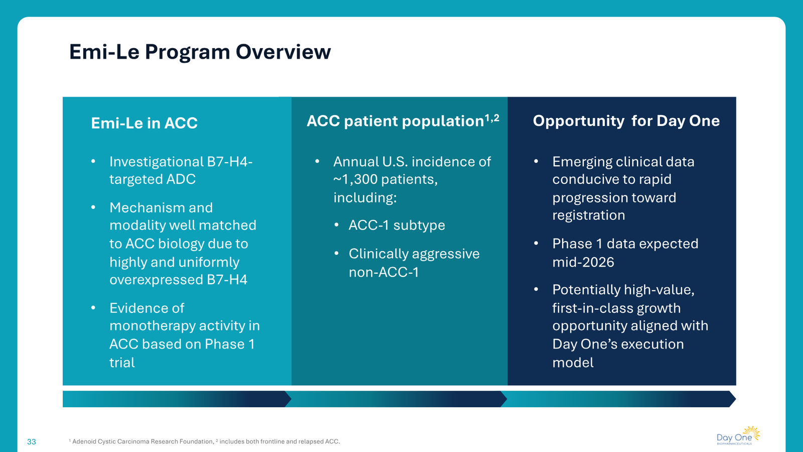 Day One Corporate Presentation — slide 33 of 43