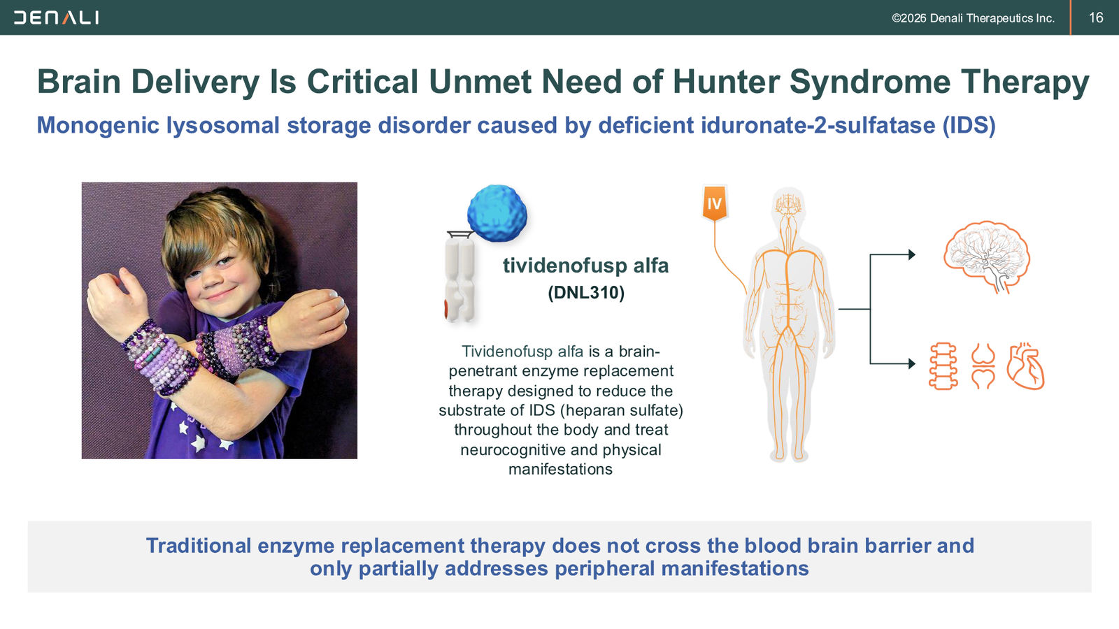 DNLI Corporate Presentation — January 2026 — slide 16 of 37