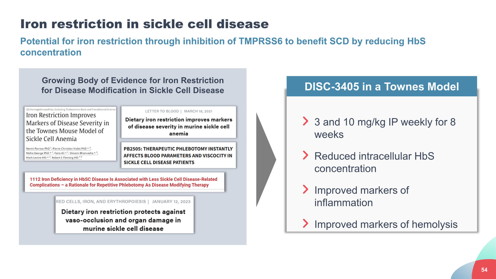Disc Medicine Corporate Presentation — slide 54 of 58