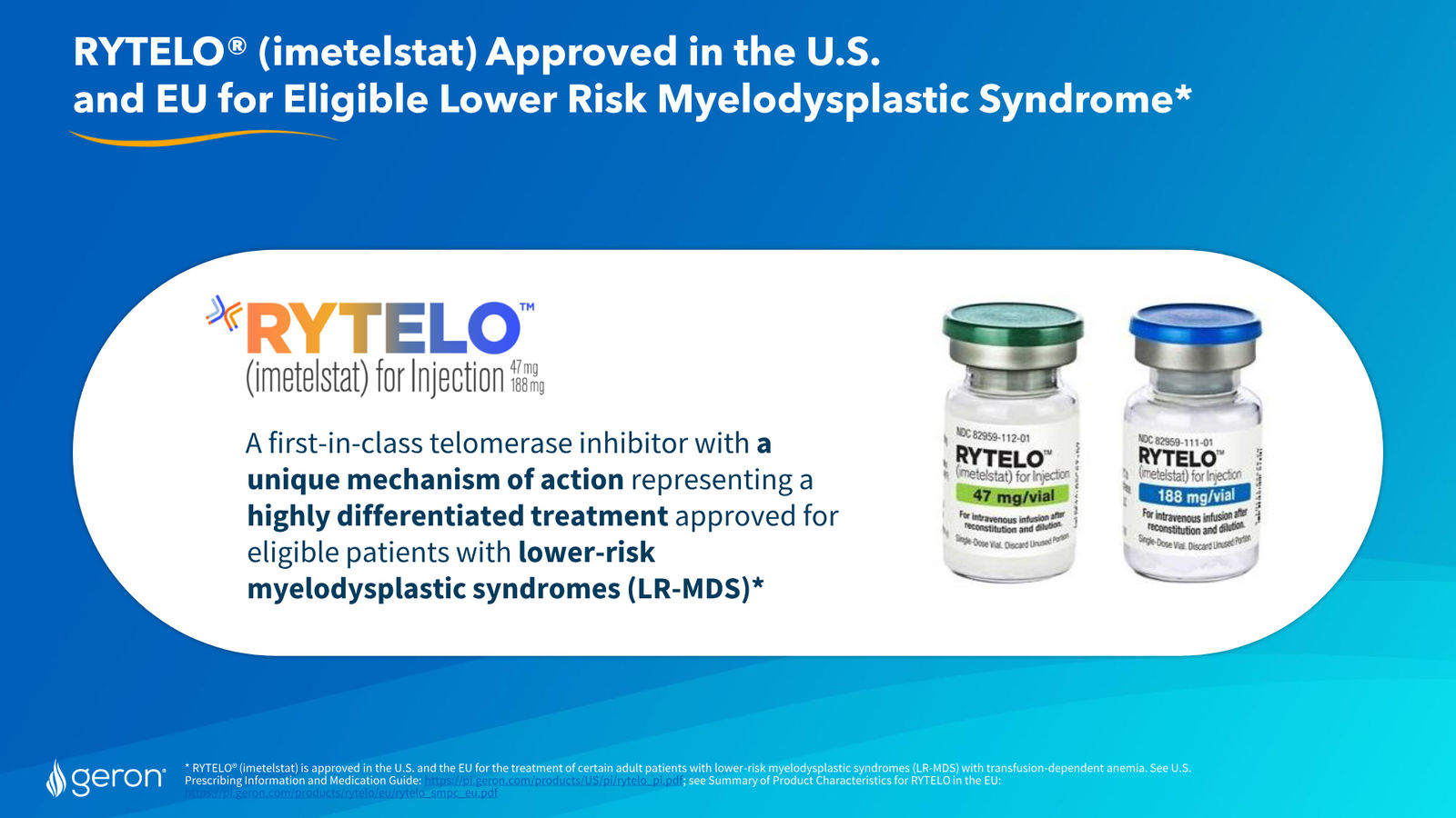 Geron Corporate Presentation February 2026 — slide 6 of 25