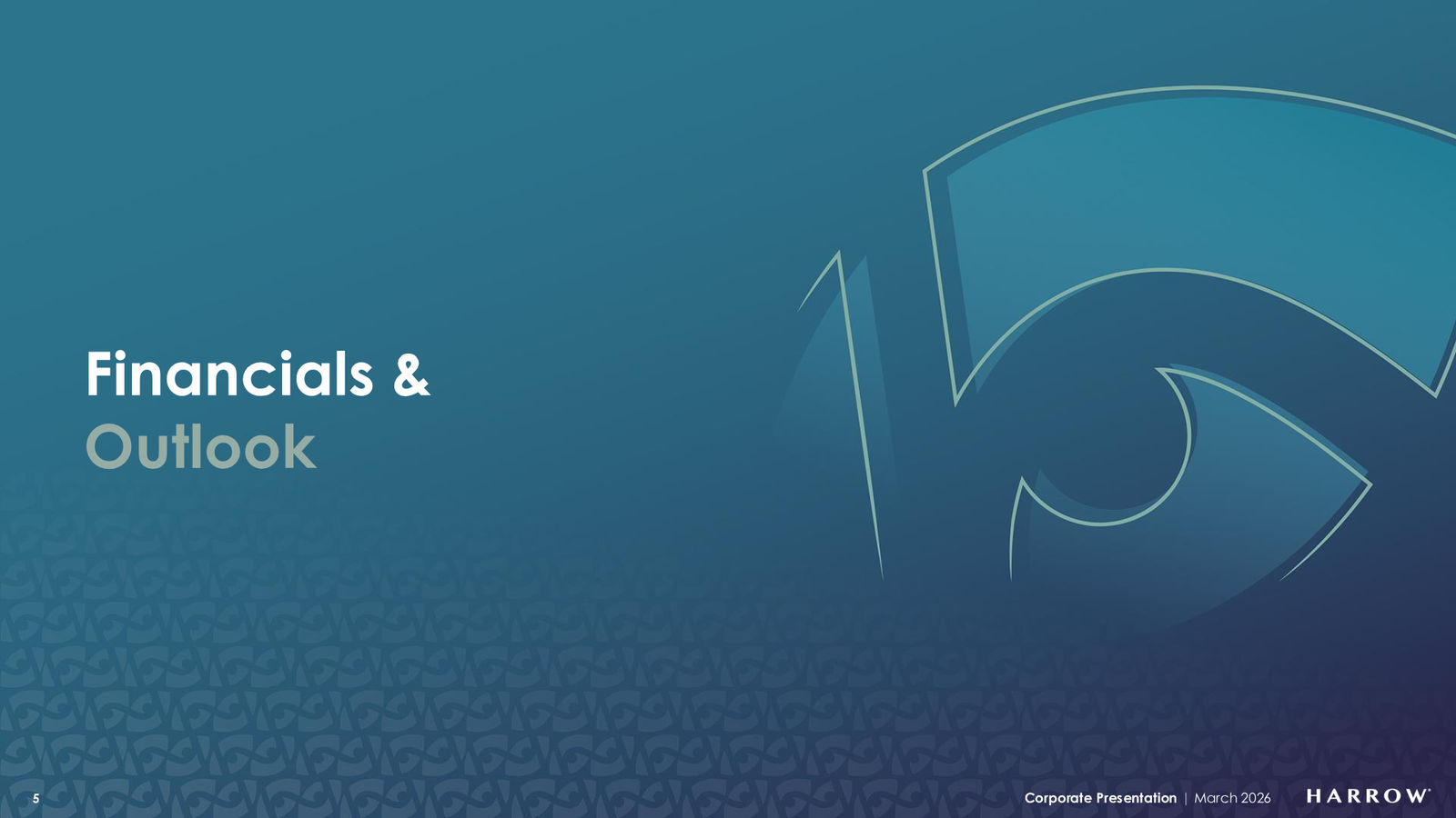 Harrow Corporate Presentation — March 2026 — slide 5 of 32