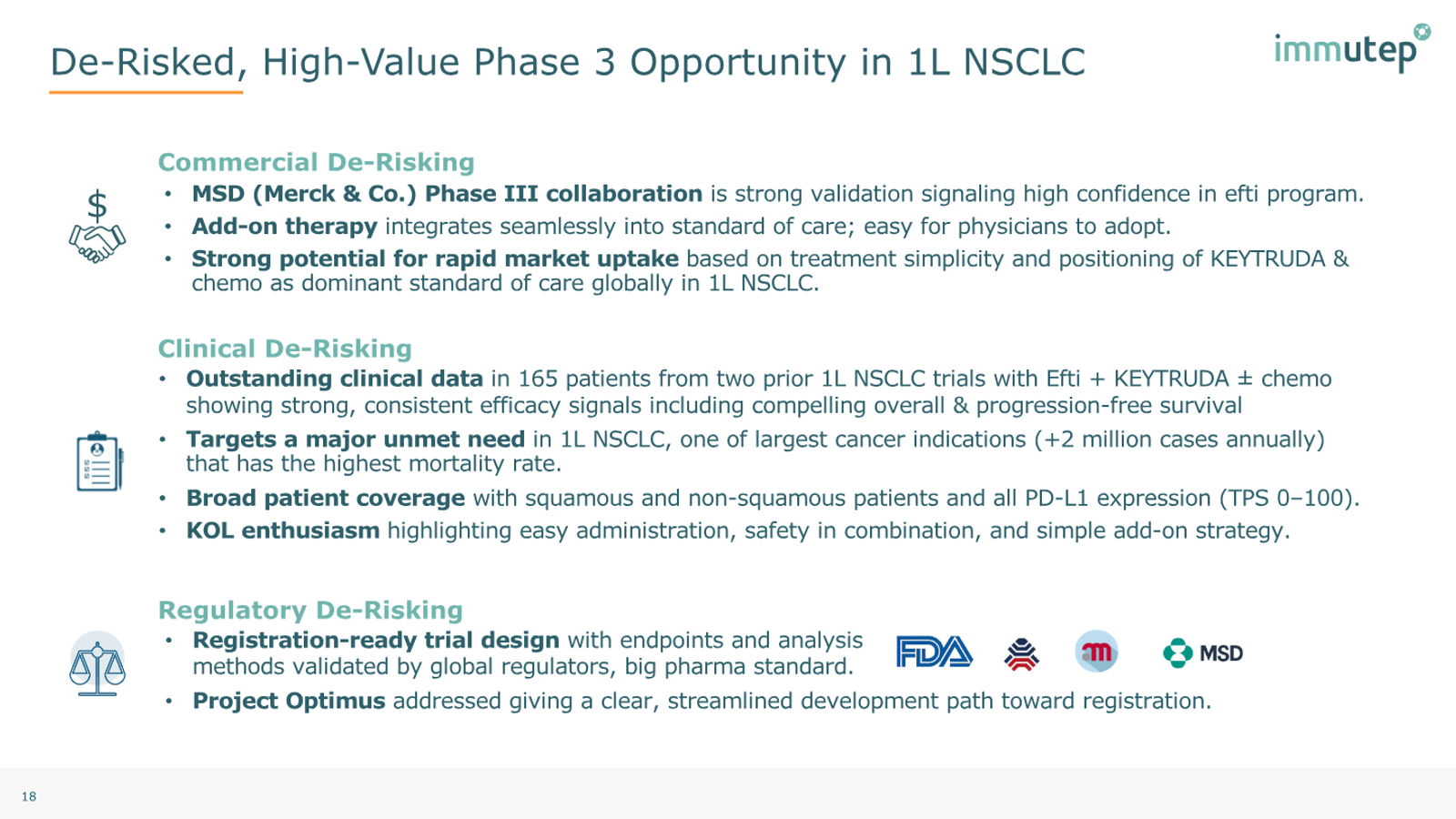 Immutep Corporate Presentation — February 2026 — slide 18 of 39