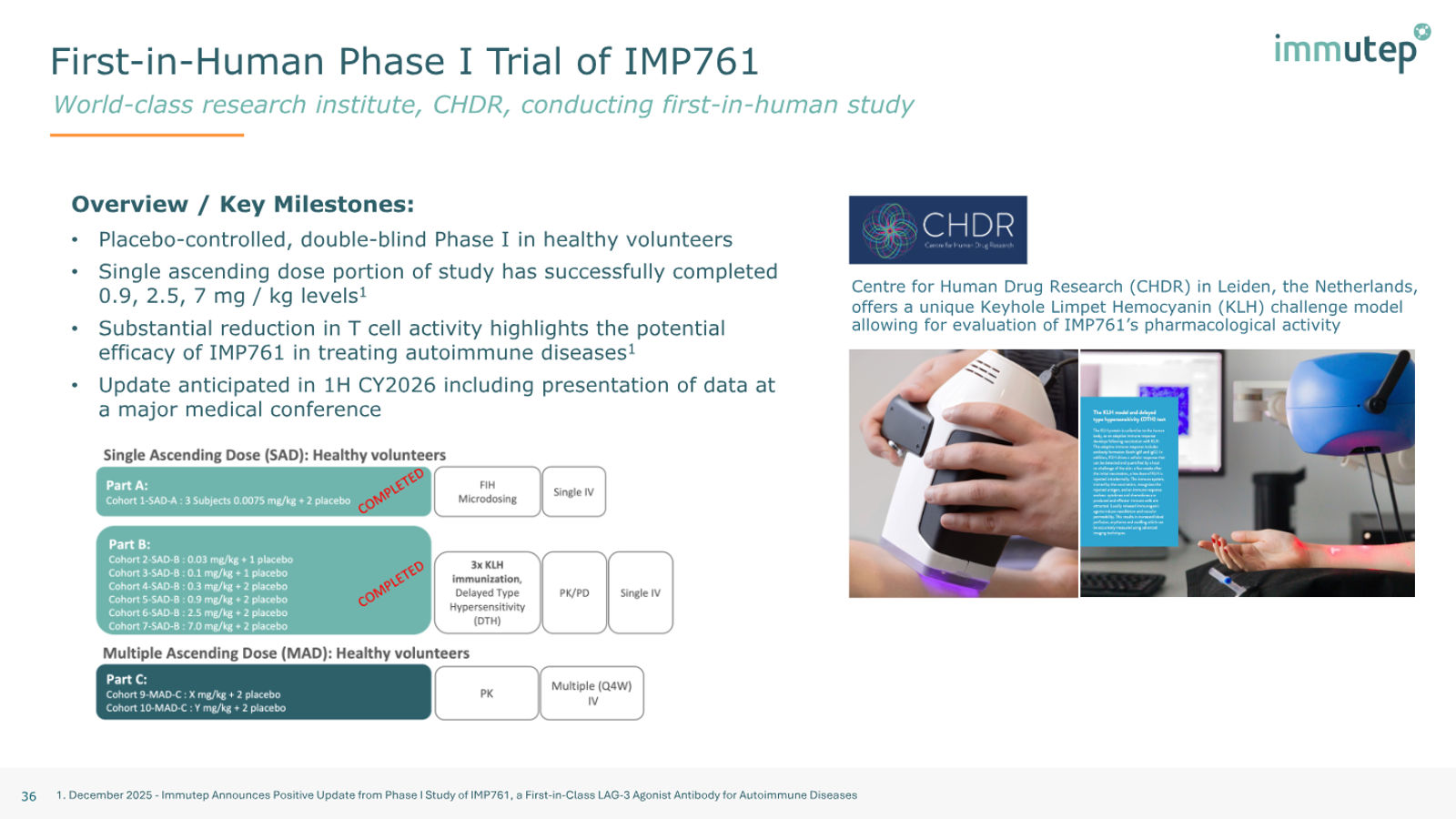 Immutep Corporate Presentation — February 2026 — slide 36 of 39
