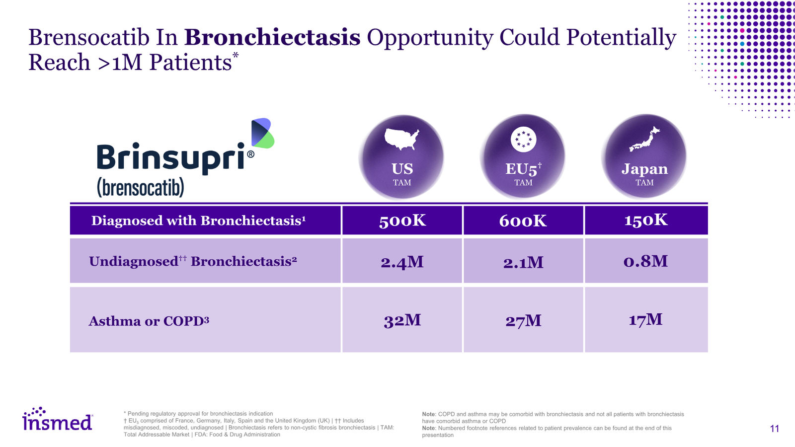 Insmed Investor Presentation March 2026 — slide 11 of 75