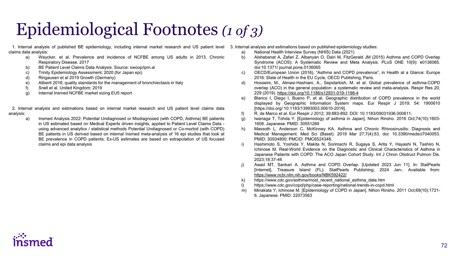 Insmed Investor Presentation March 2026 — slide 72 of 75