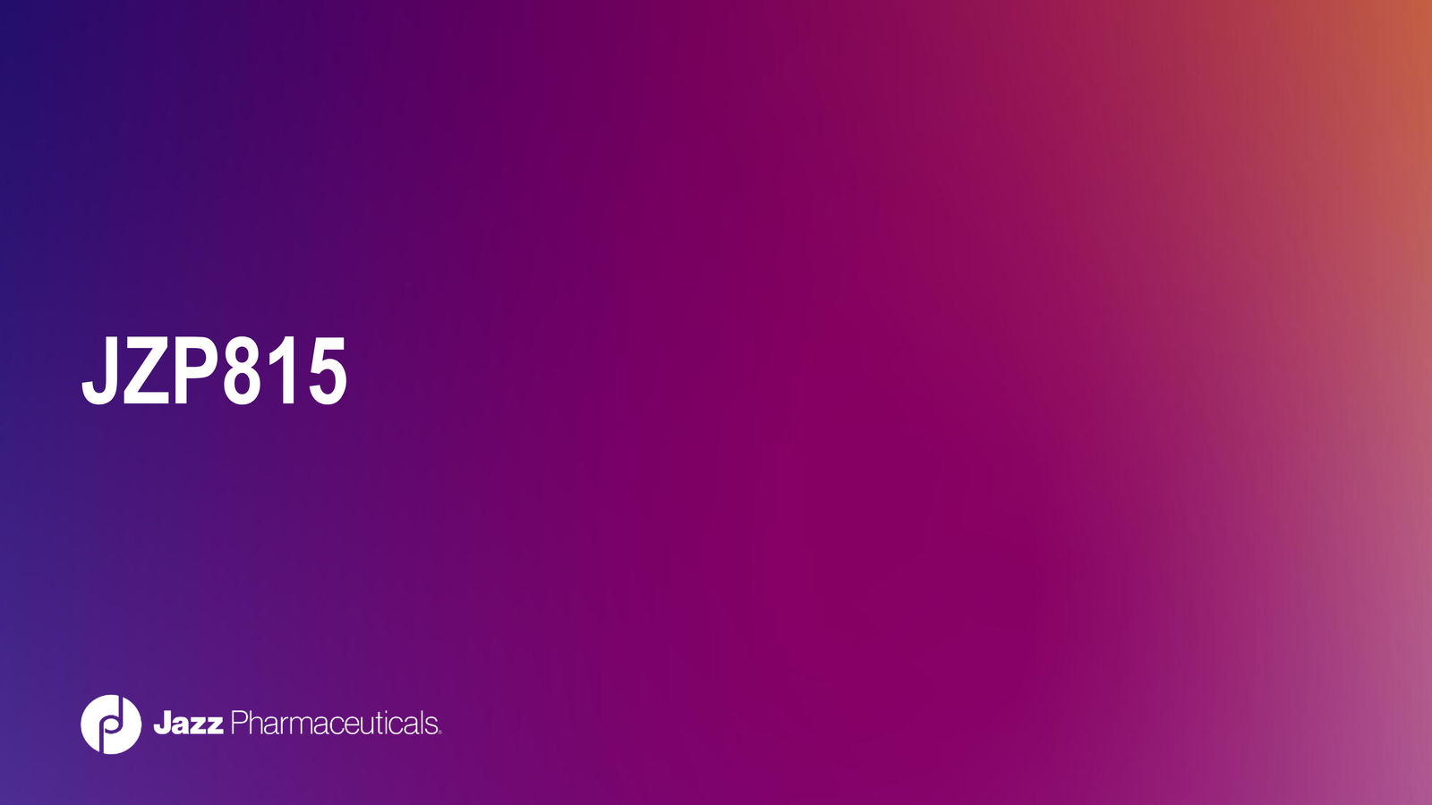 Jazz Pharmaceuticals Corporate Overview — slide 26 of 42