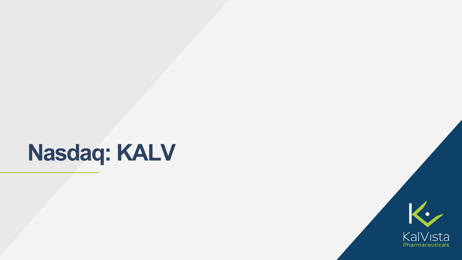 KalVista Corporate Presentation March 2026 — slide 20 of 20