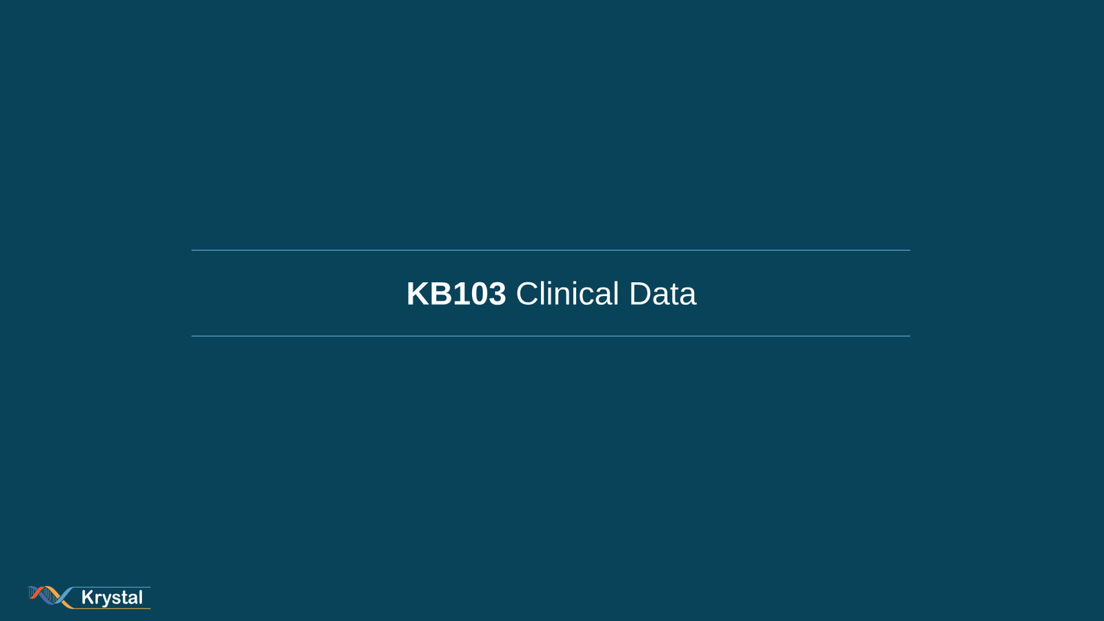 Krystal Biotech Corporate Presentation Q3 2019 — slide 15 of 43
