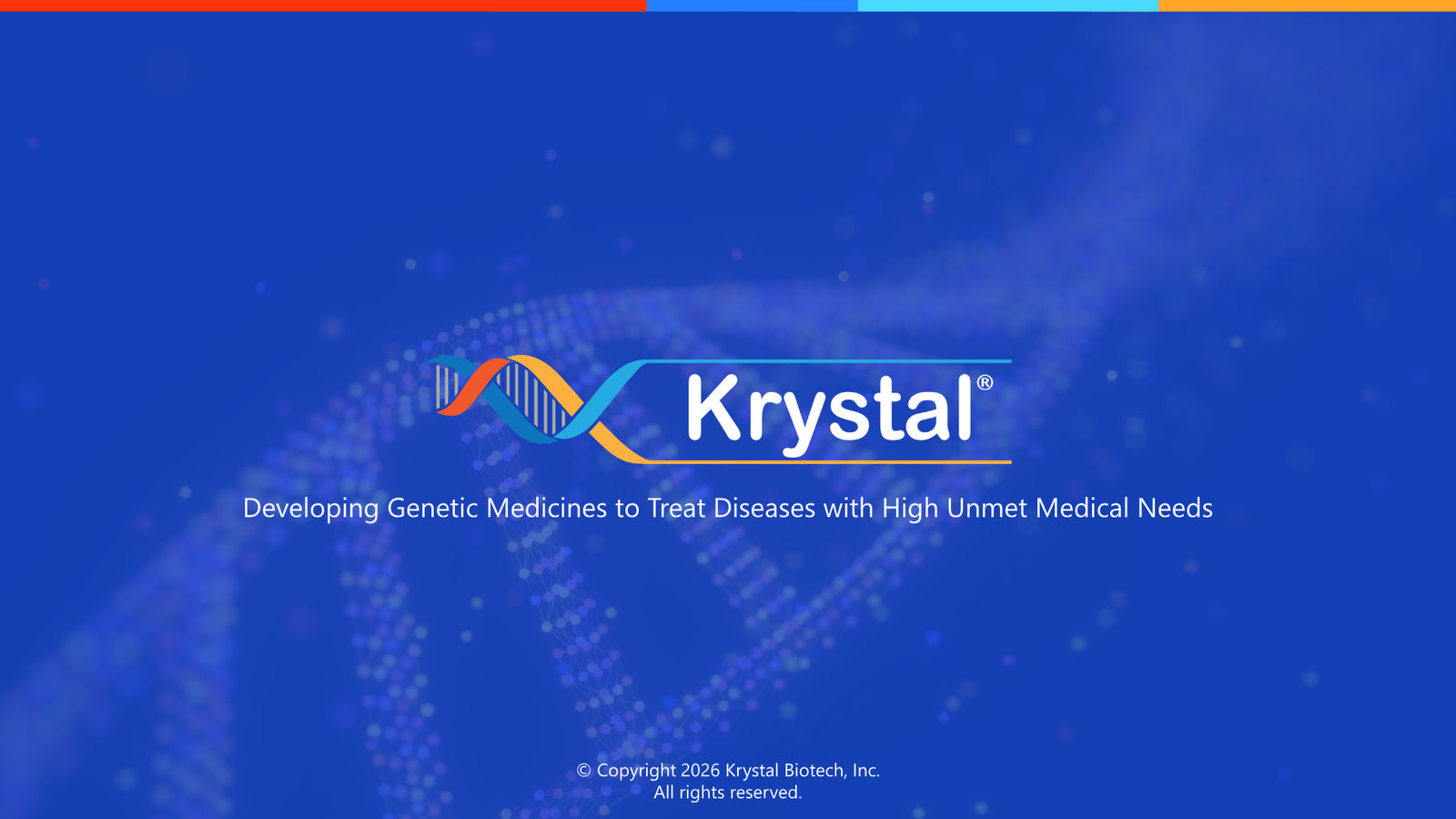Krystal Biotech Corporate Presentation May 2026 — slide 51 of 51