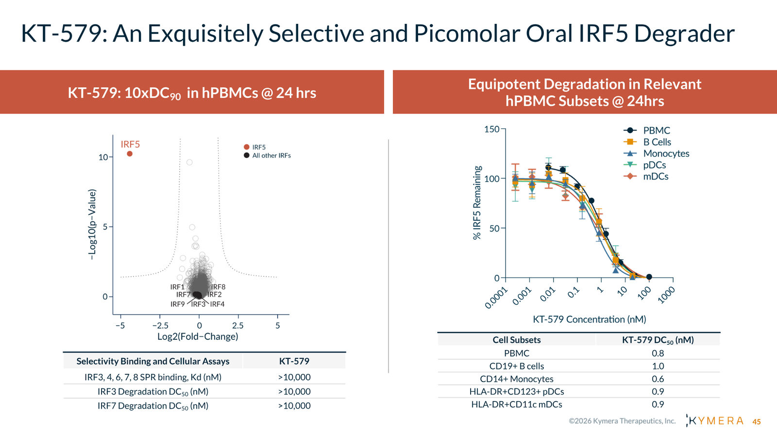 Kymera Therapeutics Corporate Presentation — February 2026 — slide 45 of 71