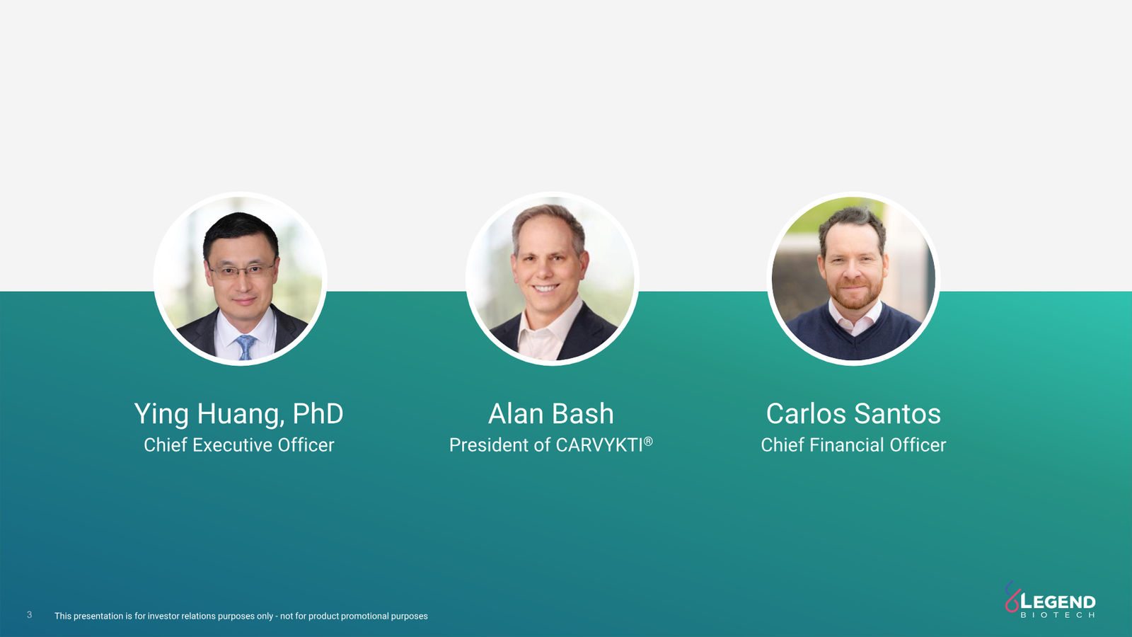 Legend Biotech Q3 2025 Corporate Update — slide 3 of 27