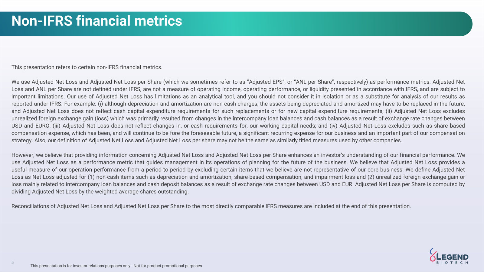 Legend Biotech Q3 2025 Corporate Update — slide 5 of 27