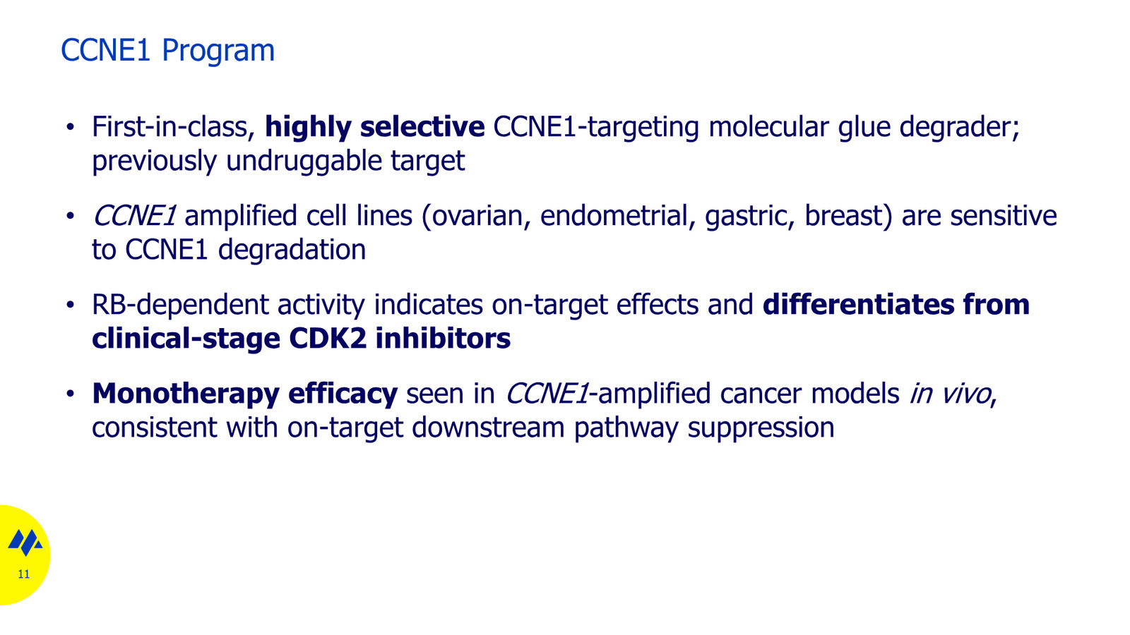 Monte Rosa Therapeutics JP Morgan 2026 — slide 11 of 11