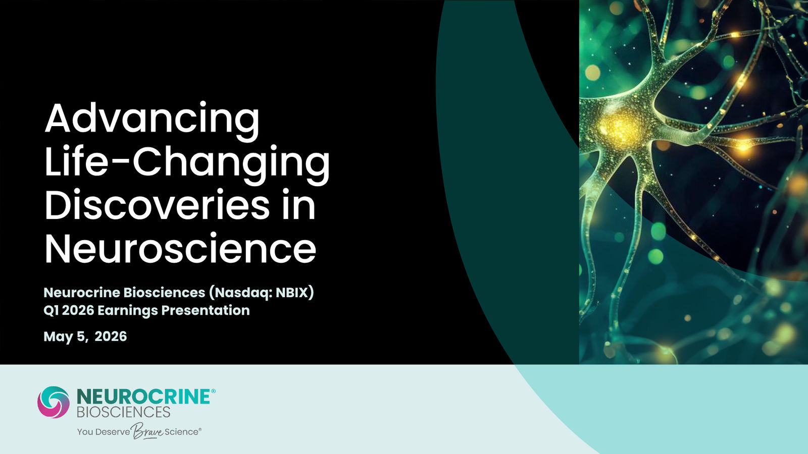 Neurocrine Q1 2026 Earnings Presentation — slide 15 of 15