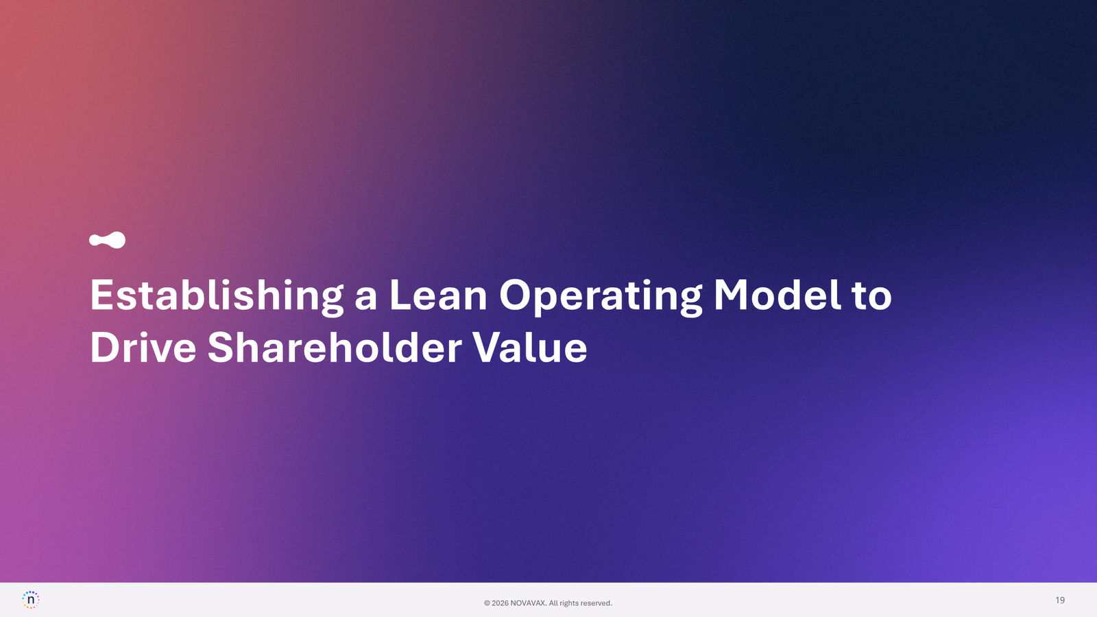 Novavax Corporate Presentation — March 2026 — slide 19 of 27