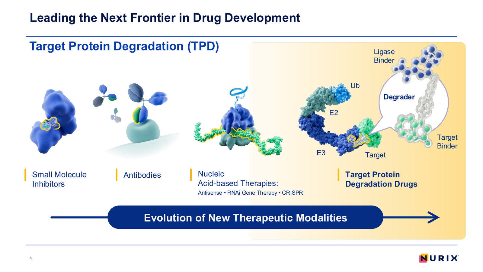 Nurix Therapeutics Investor Presentation April 2026 — slide 4 of 77