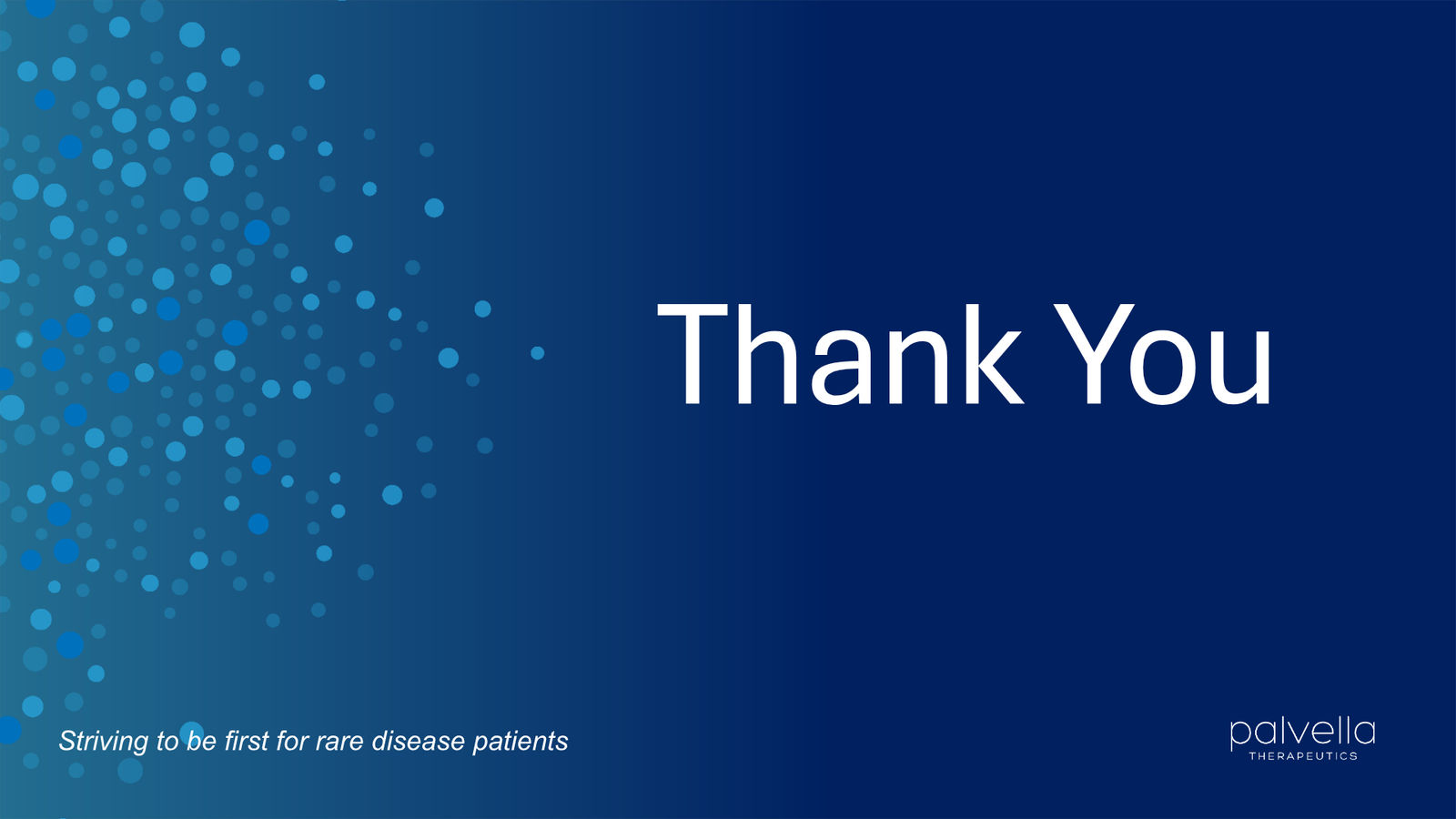 Palvella Therapeutics Corporate Presentation April 2026 — slide 48 of 48