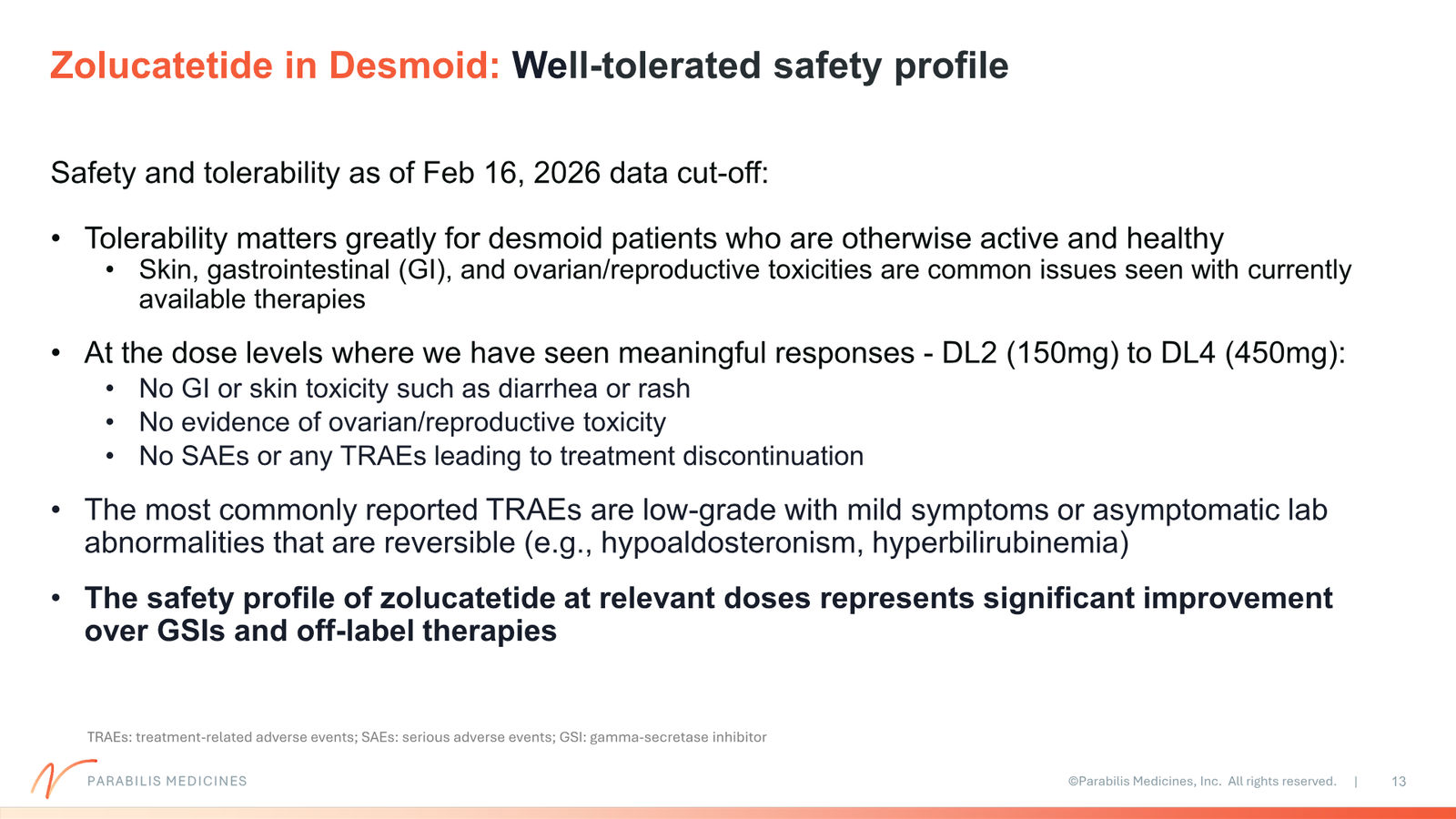 Parabilis Corporate Presentation — slide 13 of 32