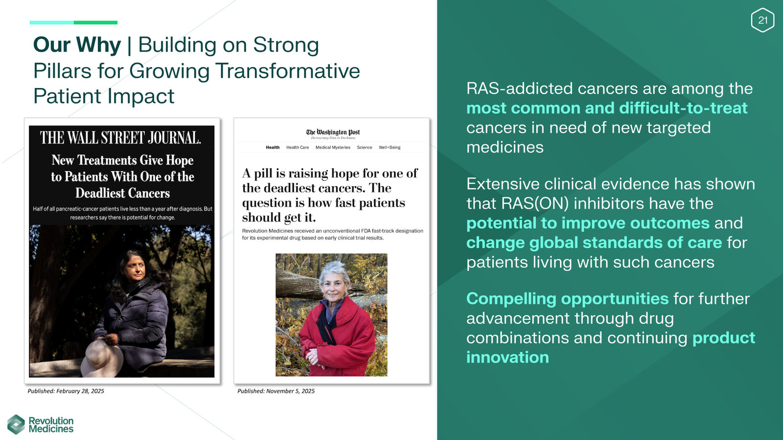 Revolution Medicines Corporate Presentation — slide 21 of 76
