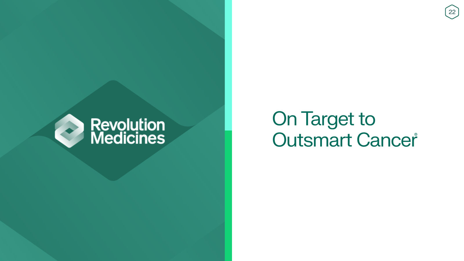 Revolution Medicines Corporate Presentation — slide 22 of 76