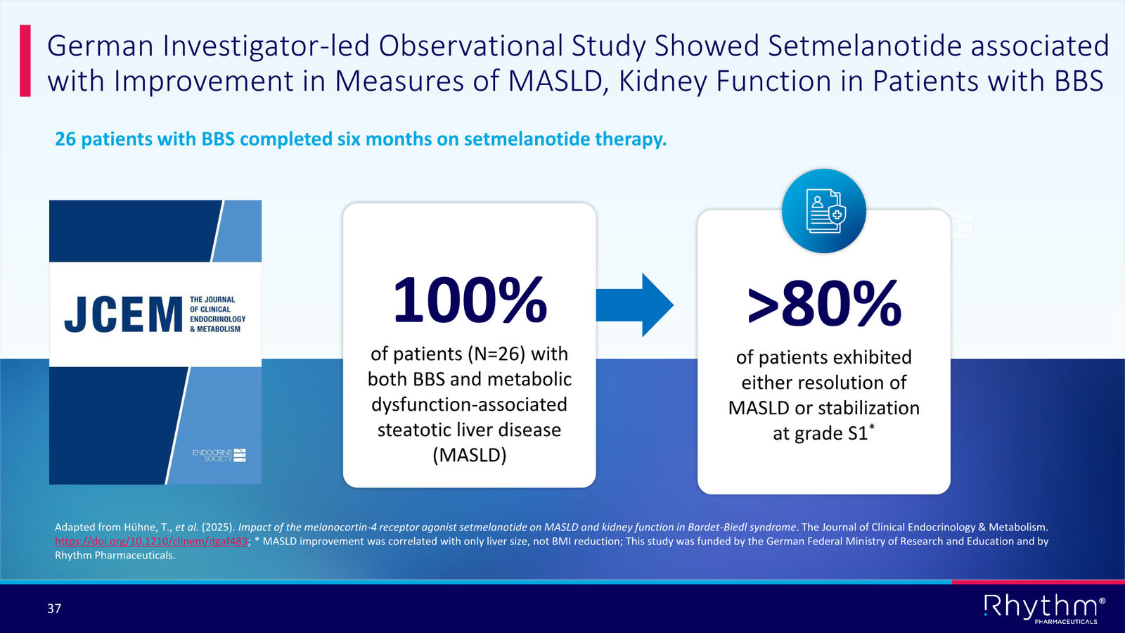 Rhythm Corporate Presentation April 2026 — slide 37 of 50