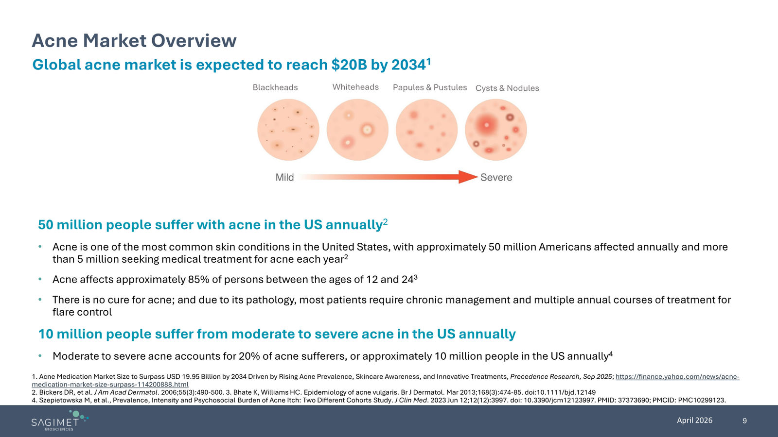 Sagimet Biosciences Corporate Presentation — April 2026 — slide 9 of 22