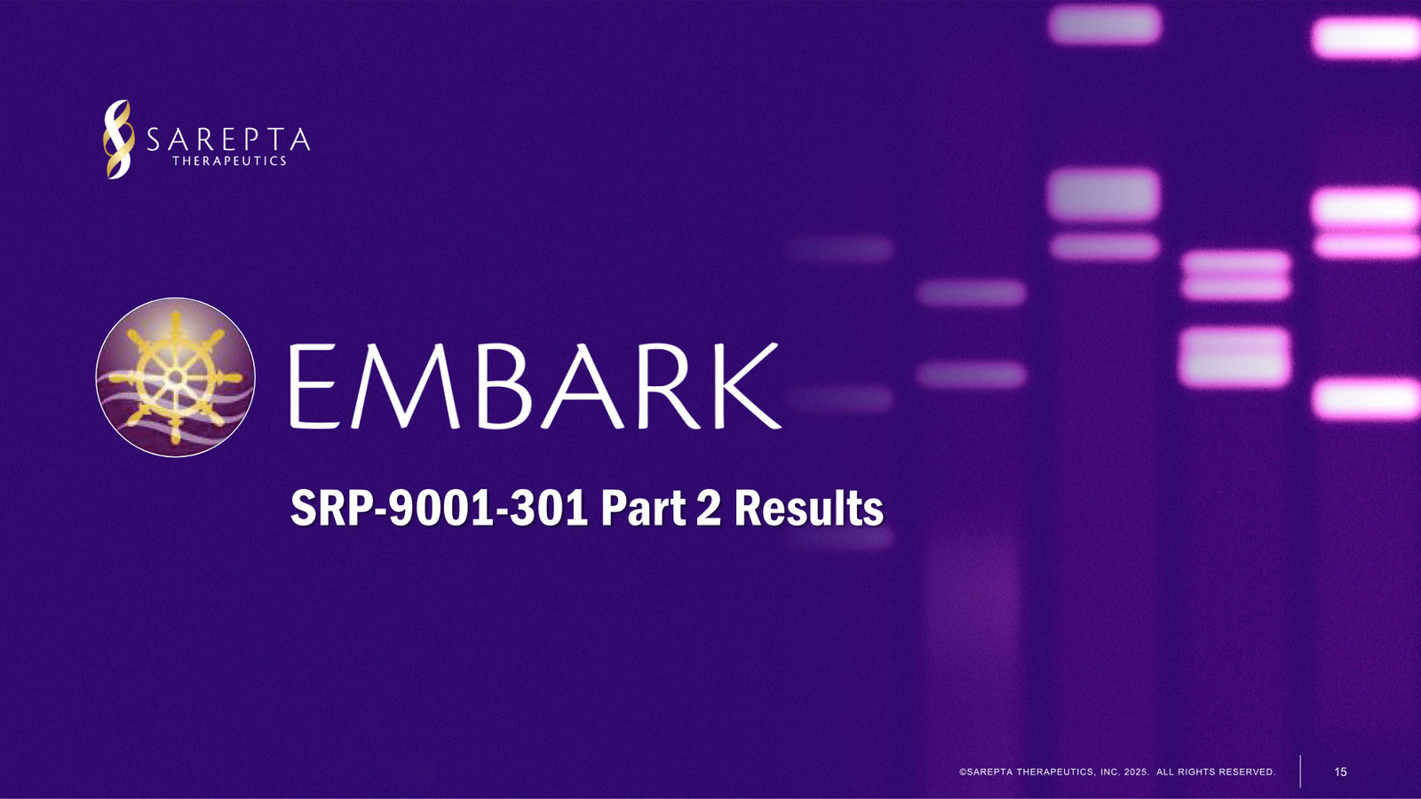 Sarepta Corporate Presentation 2025 — slide 15 of 60