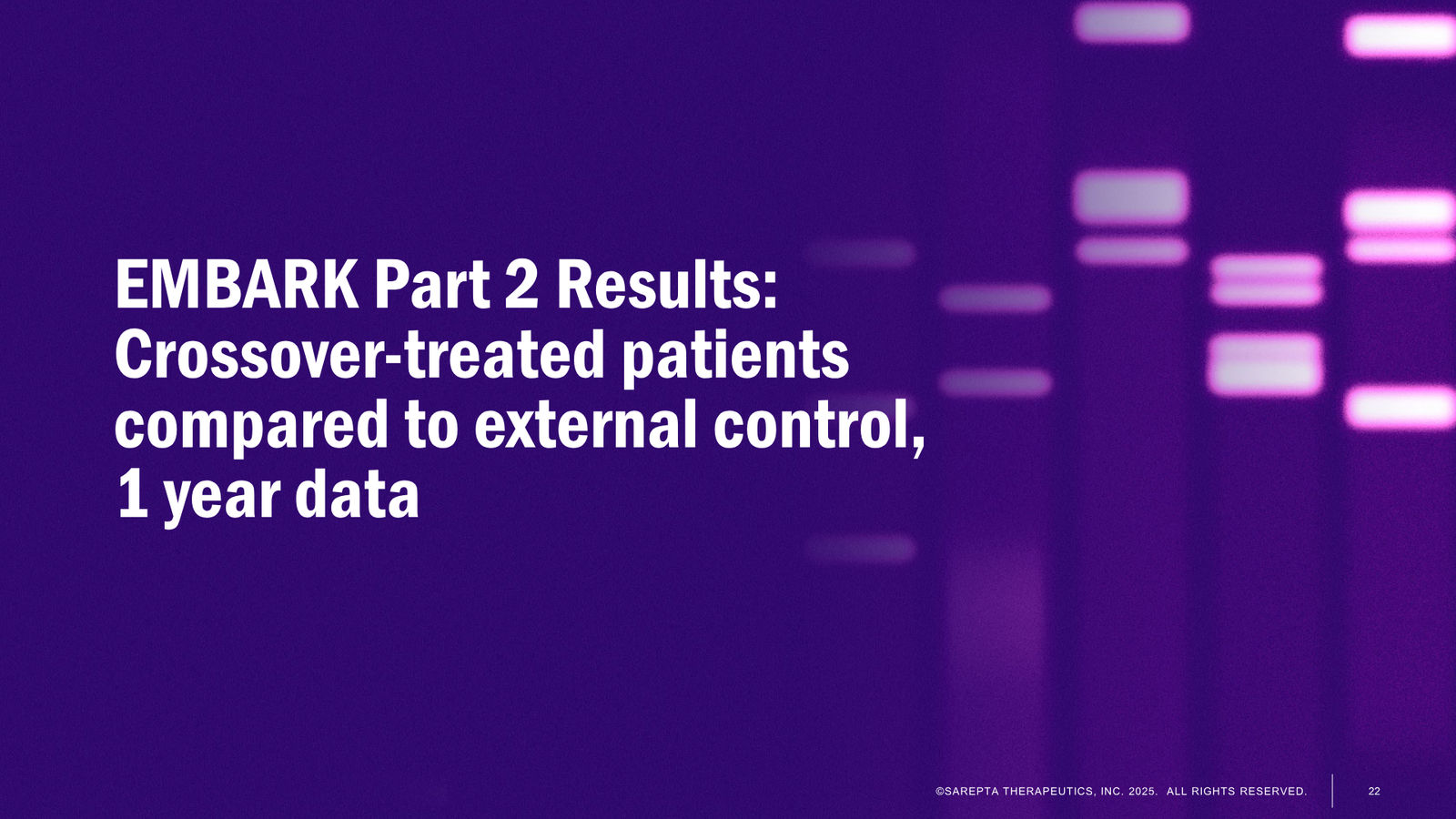 Sarepta Corporate Presentation 2025 — slide 22 of 60